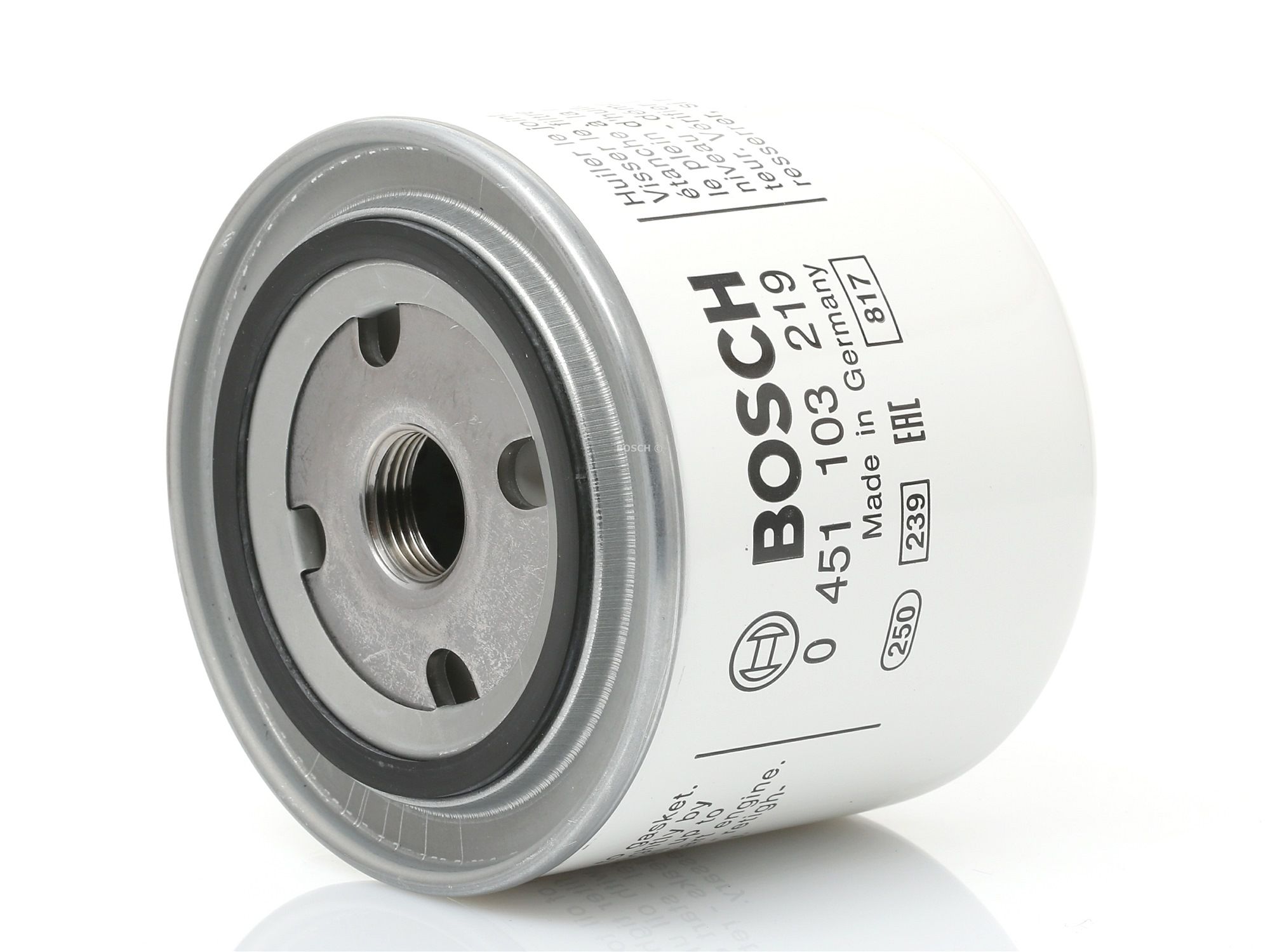 Ostke BOSCH Õlifilter Toode nr.: 0 451 103 219 madala hinnaga 8,01 €