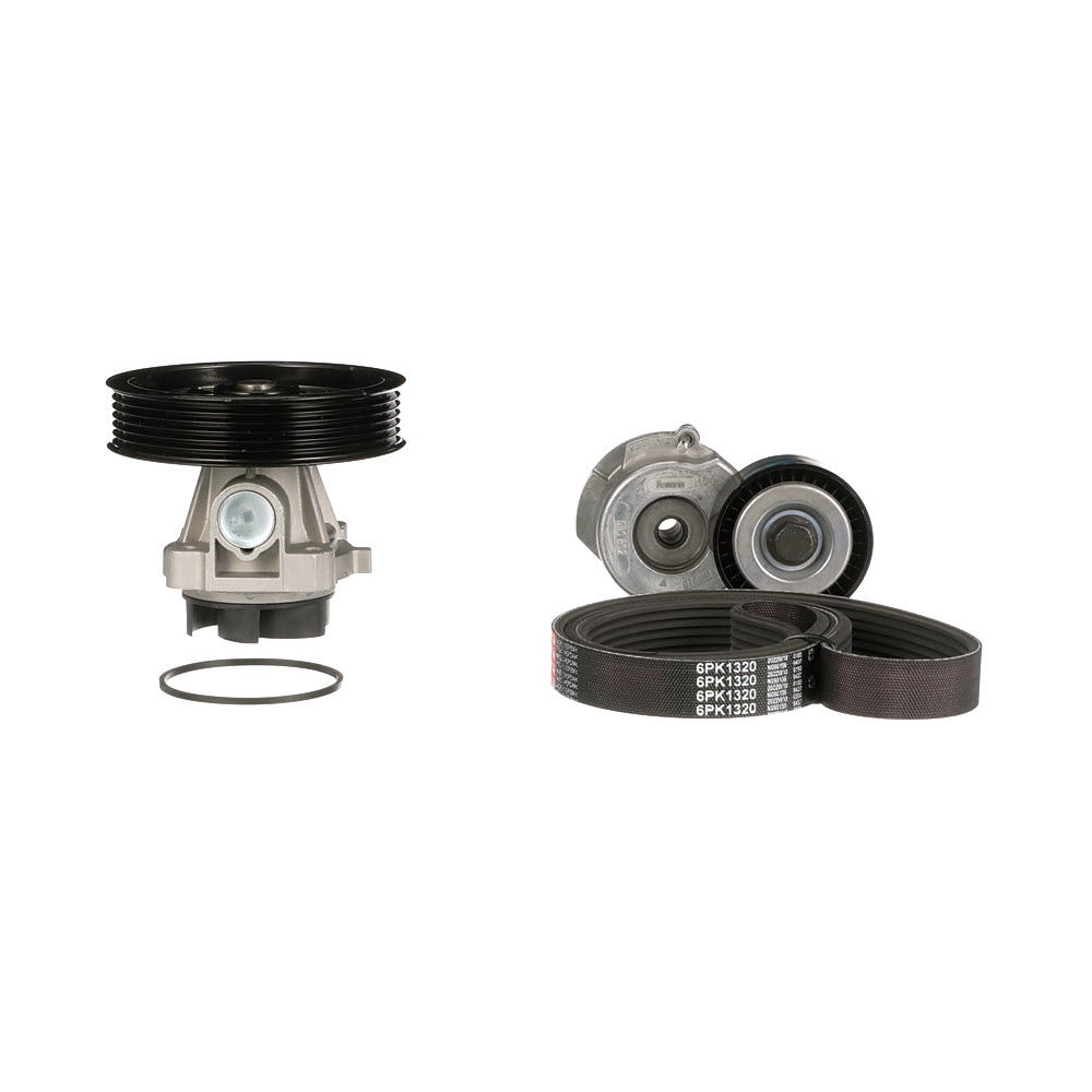 Buy GATES Water Pump + V-Ribbed Belt Kit Product No.: KP16PK1320 at the low price of £ 82,67