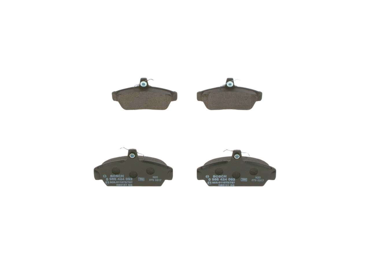 Plaquettes de frein OEM MG 1.8 i VVC 146 CH Essence GBP90318 de BOSCH en ligne à prix imbattables