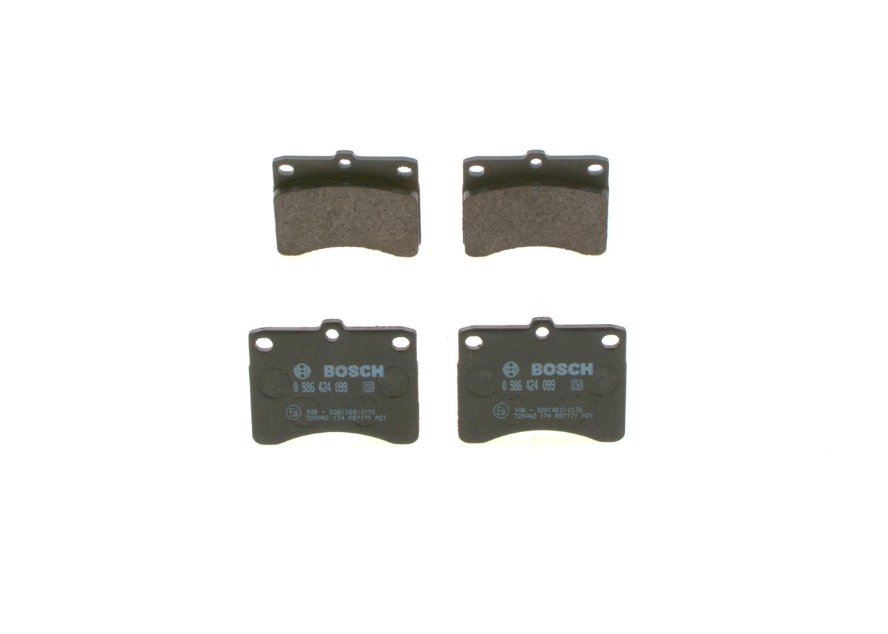 OEM Placute frana Daihatsu Cuore 2 1989 0449187, 0449187222000, 0449187501 BOSCH