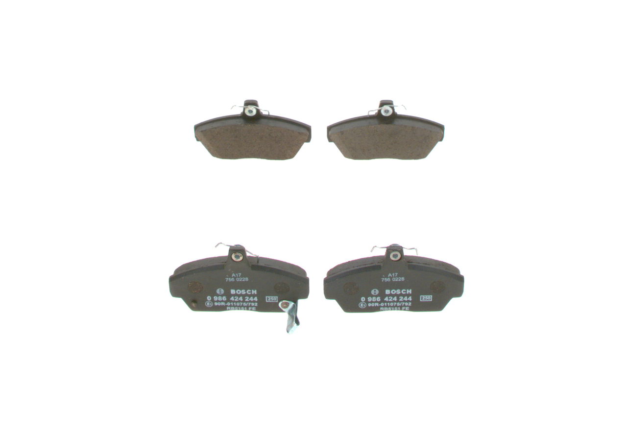 Köp billiga original Bromsbelägg 0 986 424 244 jämförbara med GBP90328AF OEM nummer på nätet