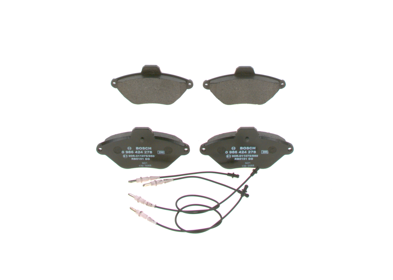 Plaquettes Citroen Xantia X2 2000 0986424278 BOSCH