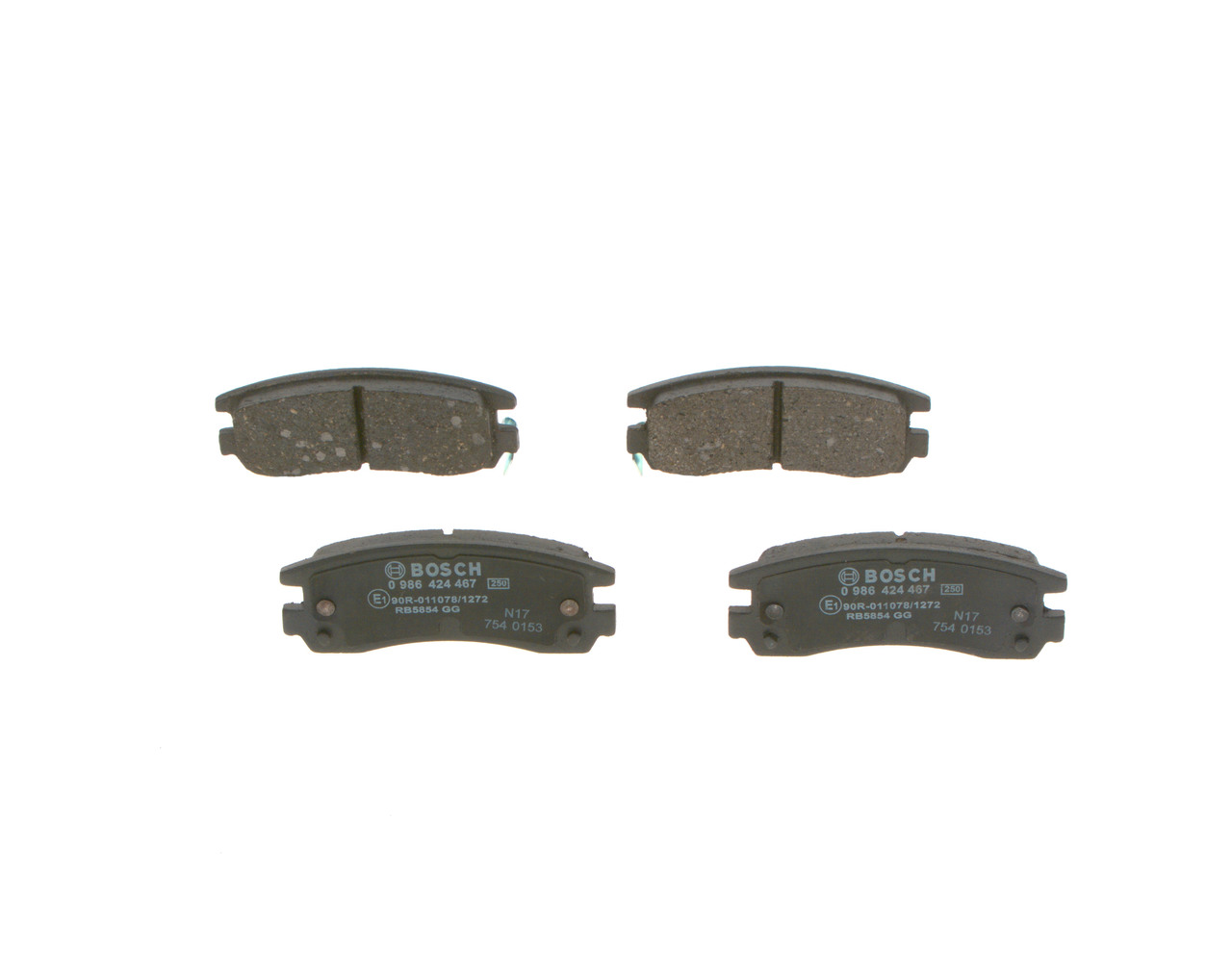 OE Pastiglie CHEVROLET IMPALA 2013 12510016, 12510048, 1605939 di BOSCH