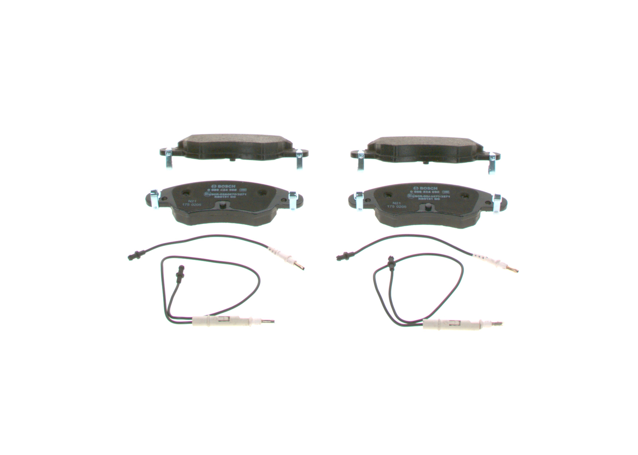 Köp billiga original Bromsbelägg 0 986 424 598 jämförbara med 425214 OEM nummer på nätet
