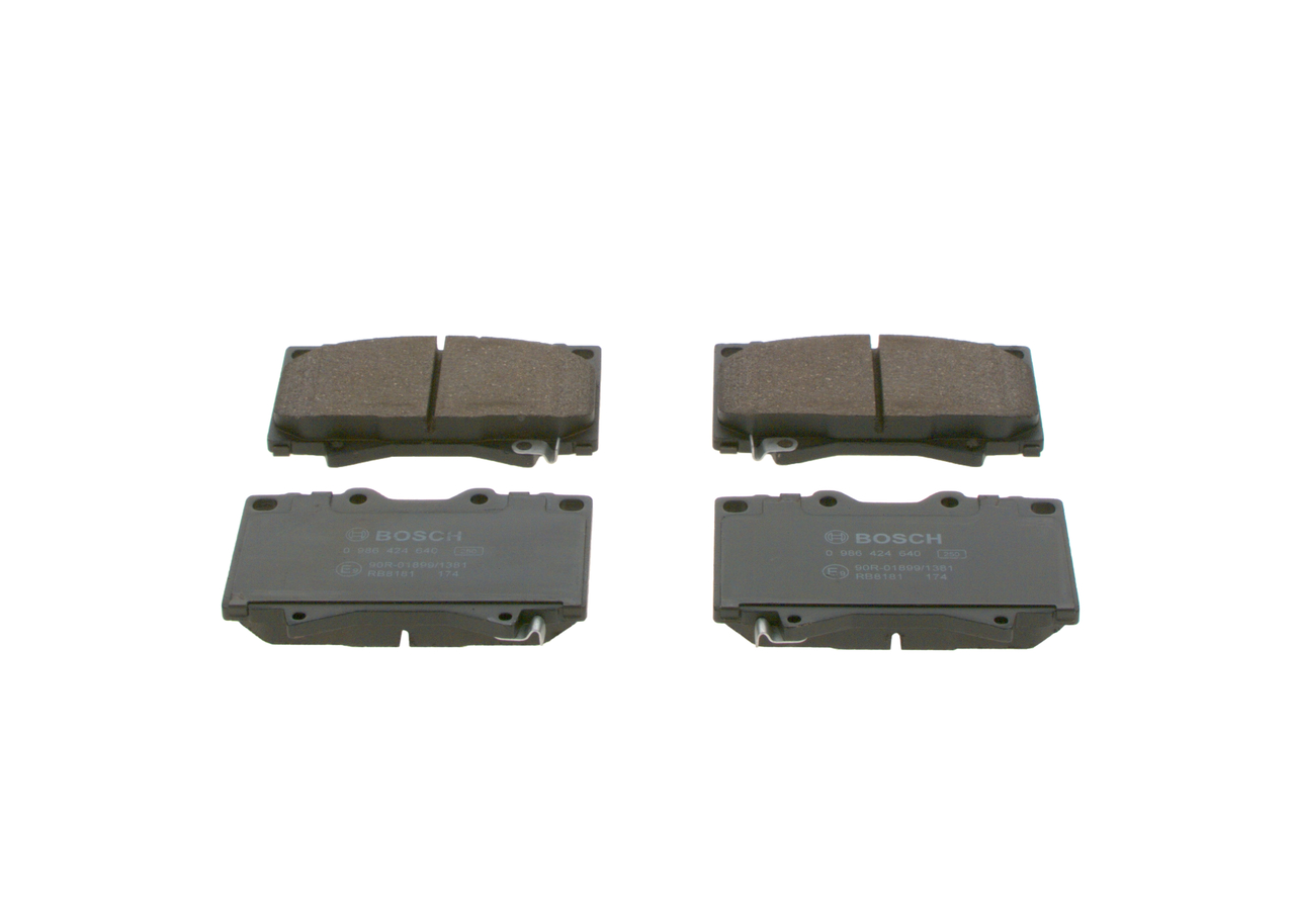 Osta BOSCH Jarrupalat, levyjarru Tuote No.: 0 986 424 640 edullisesti hintaan 38,16 €