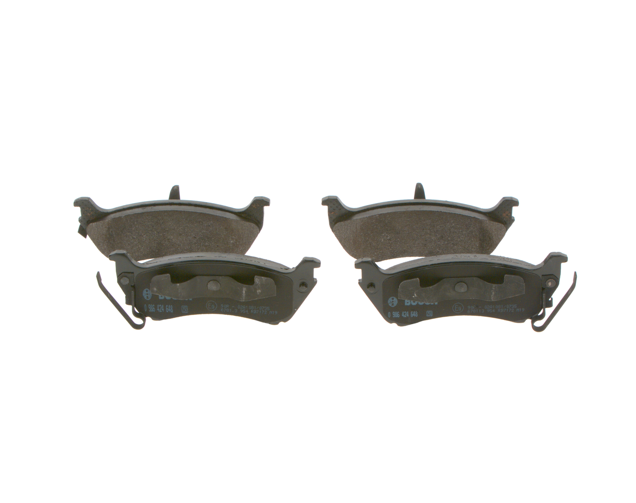 Köp billiga original Bromsbelägg 0 986 424 648 jämförbara med 424711950 OEM nummer på nätet