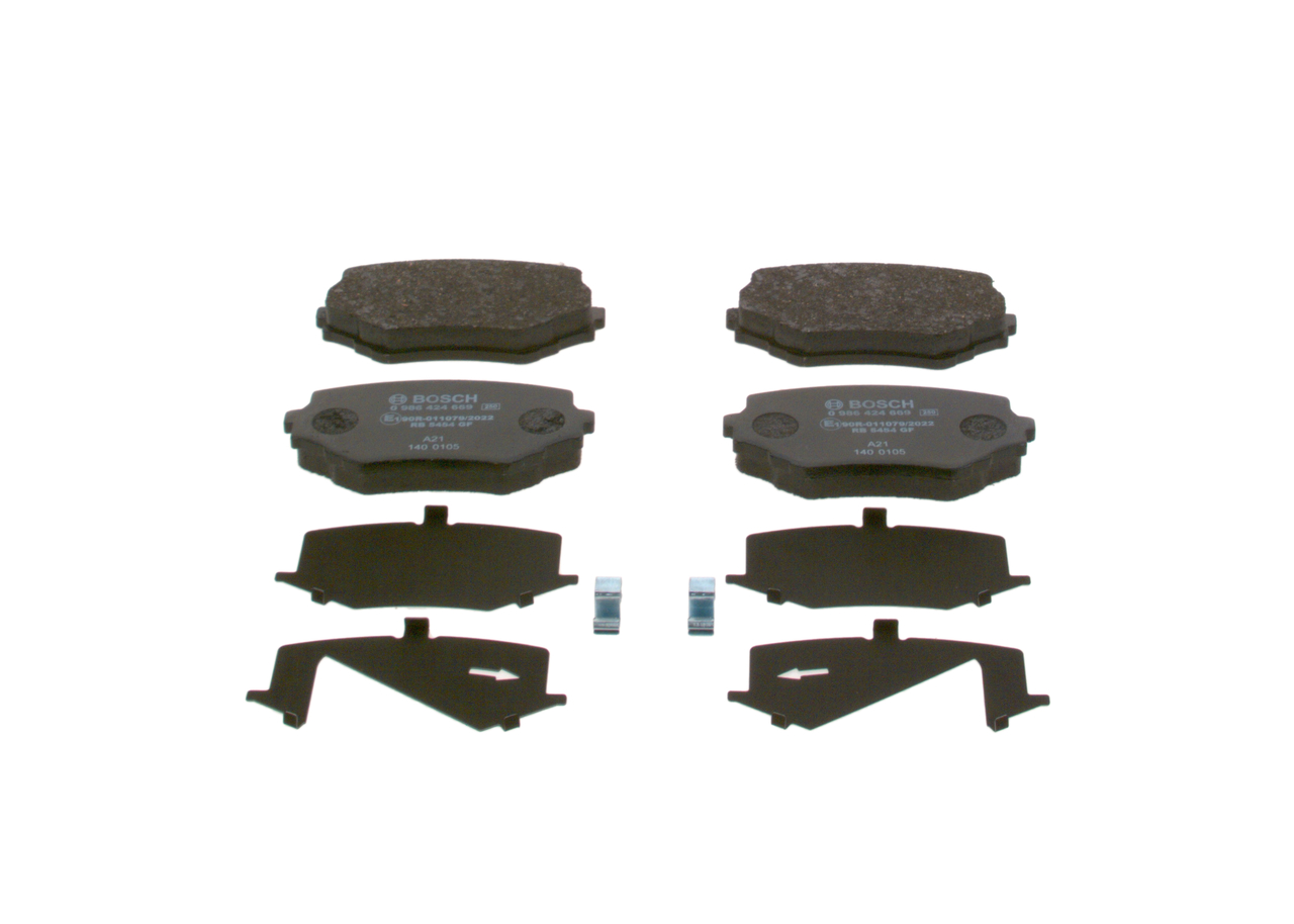 OEM Plăcuțe de frână Peugeot 406 Coupe 1999 425182, 425195, 425219 BOSCH