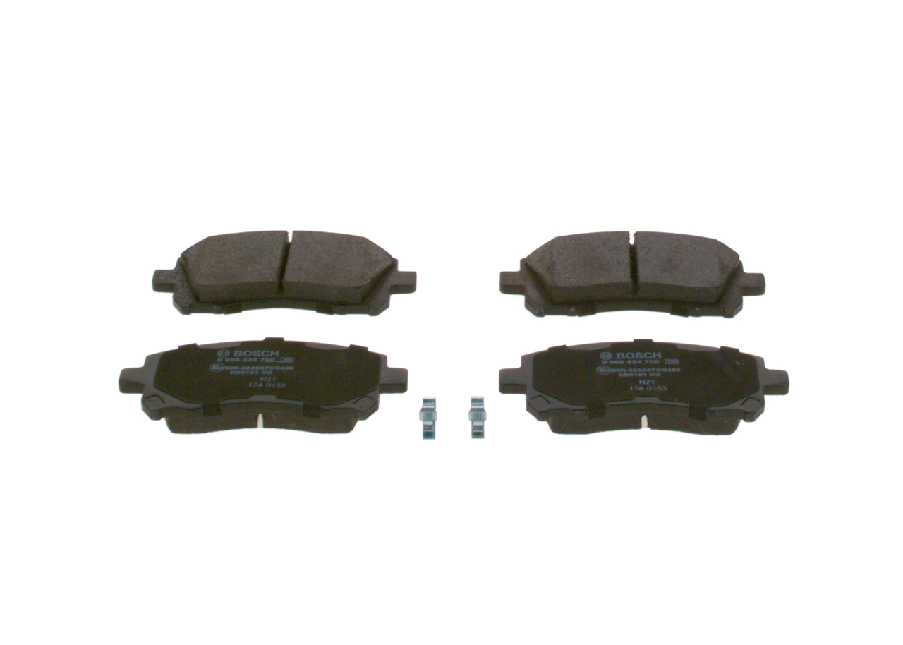 OEM Brake pad set SUBARU 2.0 RSK AWD (BE5) 260 HP Petrol 26296AC030 from BOSCH online at great prices