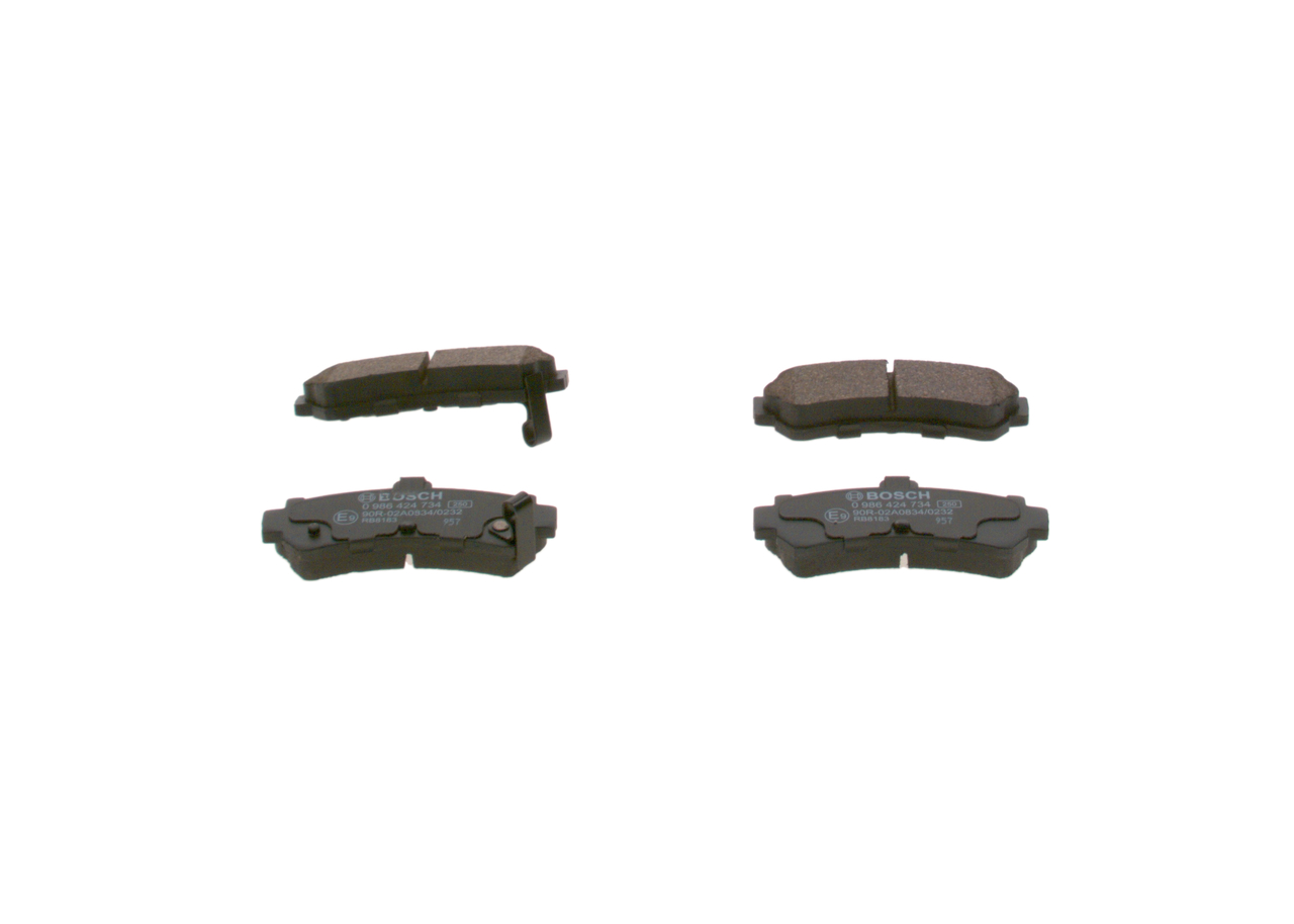 OE NISSAN PRESEA Комплект спирачно феродо, дискови спирачки 440600M890, 23023, 7547D669 от BOSCH - намалени цени
