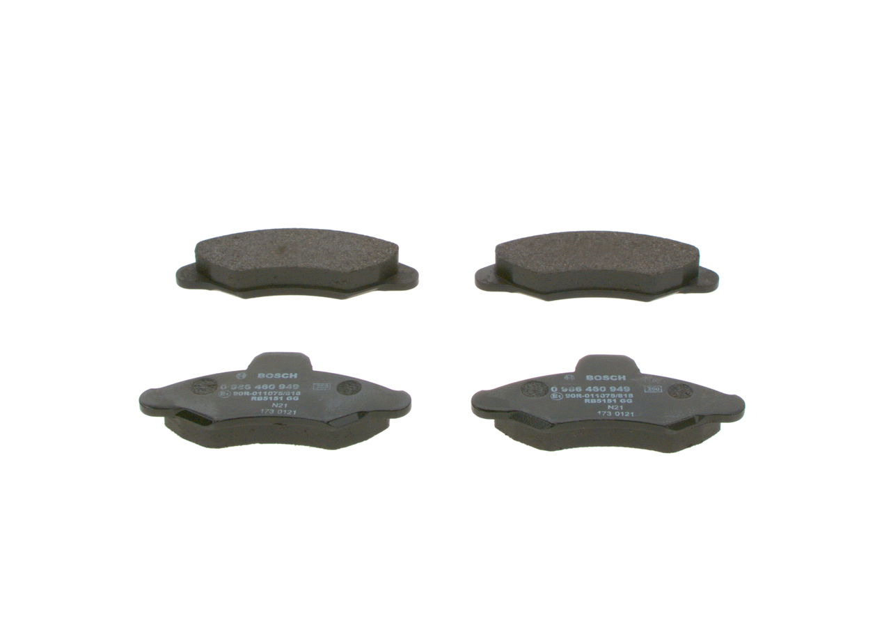 Iegādājieties lēti oriģinālo Bremžu kluči 0 986 460 949 comparable with 91AB2K021JB OEM numbers online