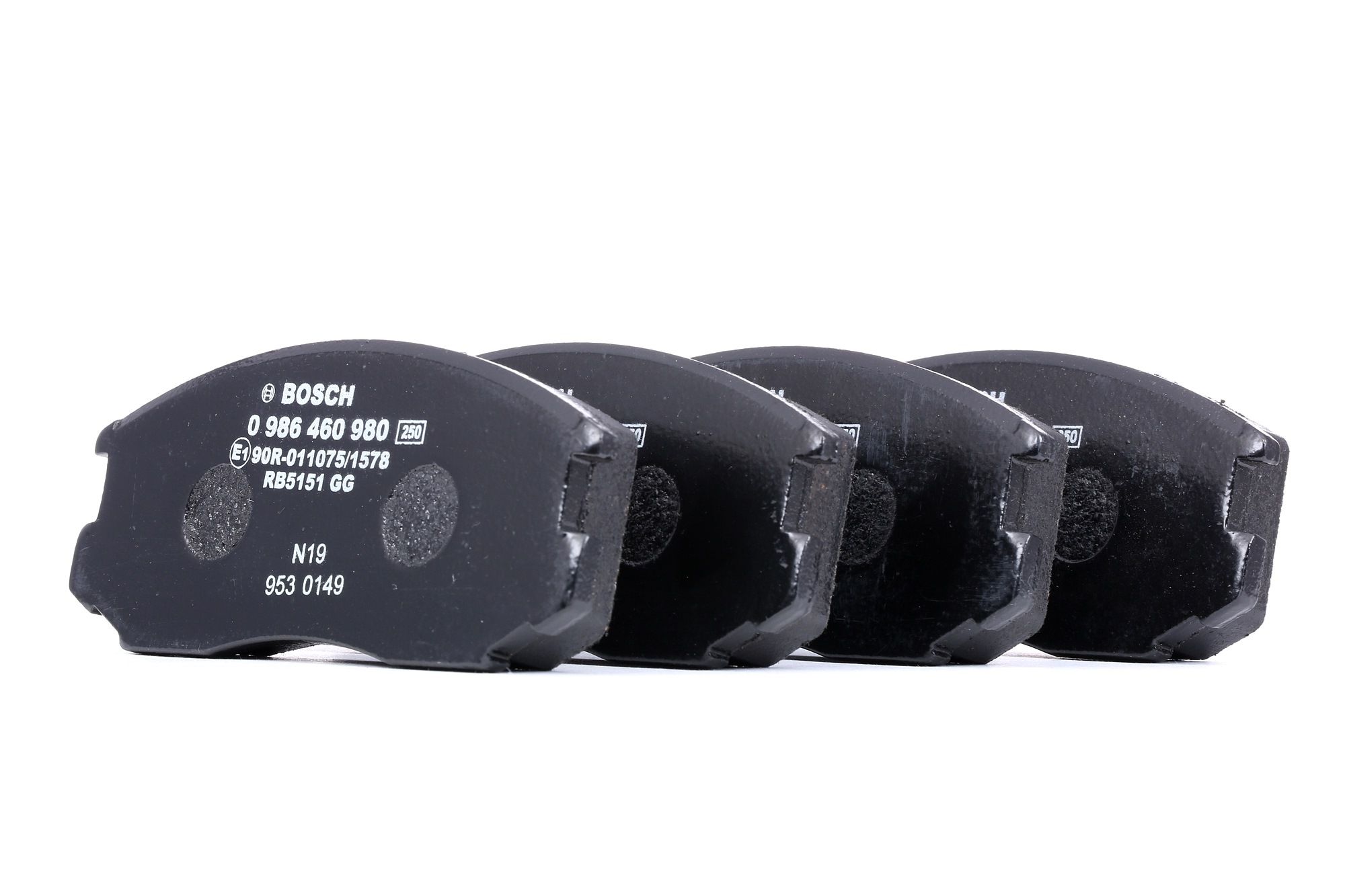 Buy BOSCH Brake pad set Product No.: 0 986 460 980 at the low price of &pound;21.30
