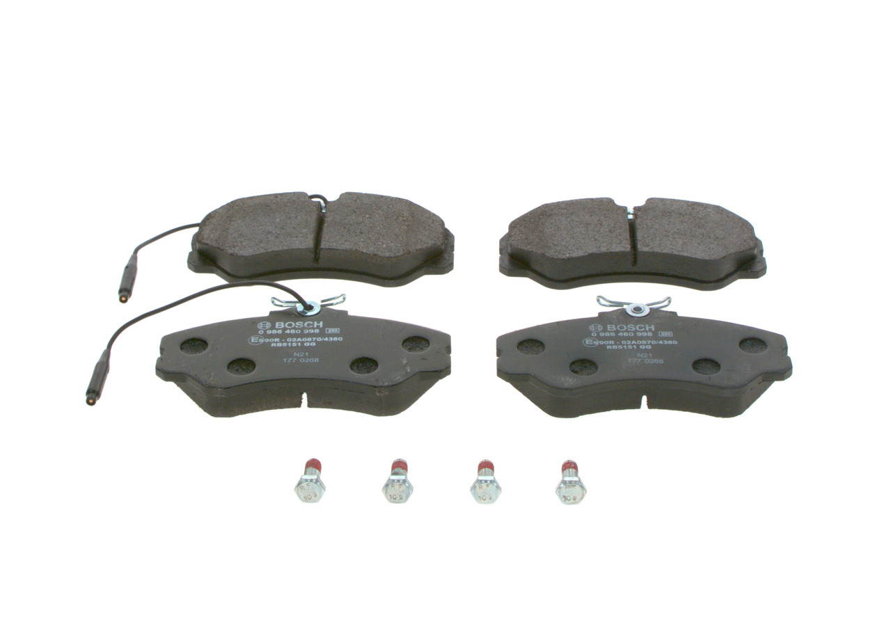 OEM Remblokkenset voor schijfrem Peugeot J5 280L 1987 09938205, 1506560, 425047 BOSCH