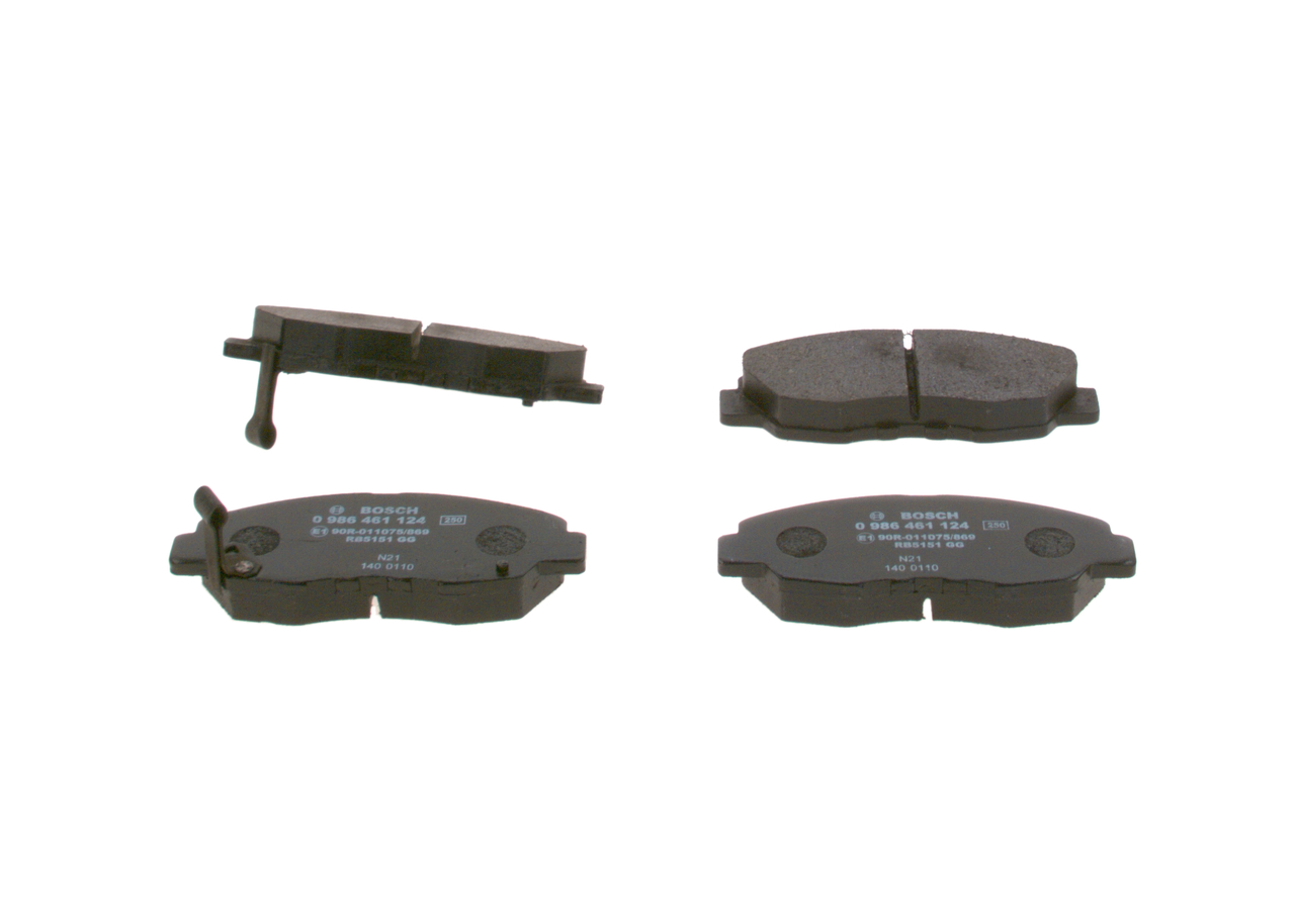 Įsigykite nebrangią originalią Stabdžių kaladėlės 0 986 461 124. sulyginama su 45022S84A01 OEM numeriais internetu