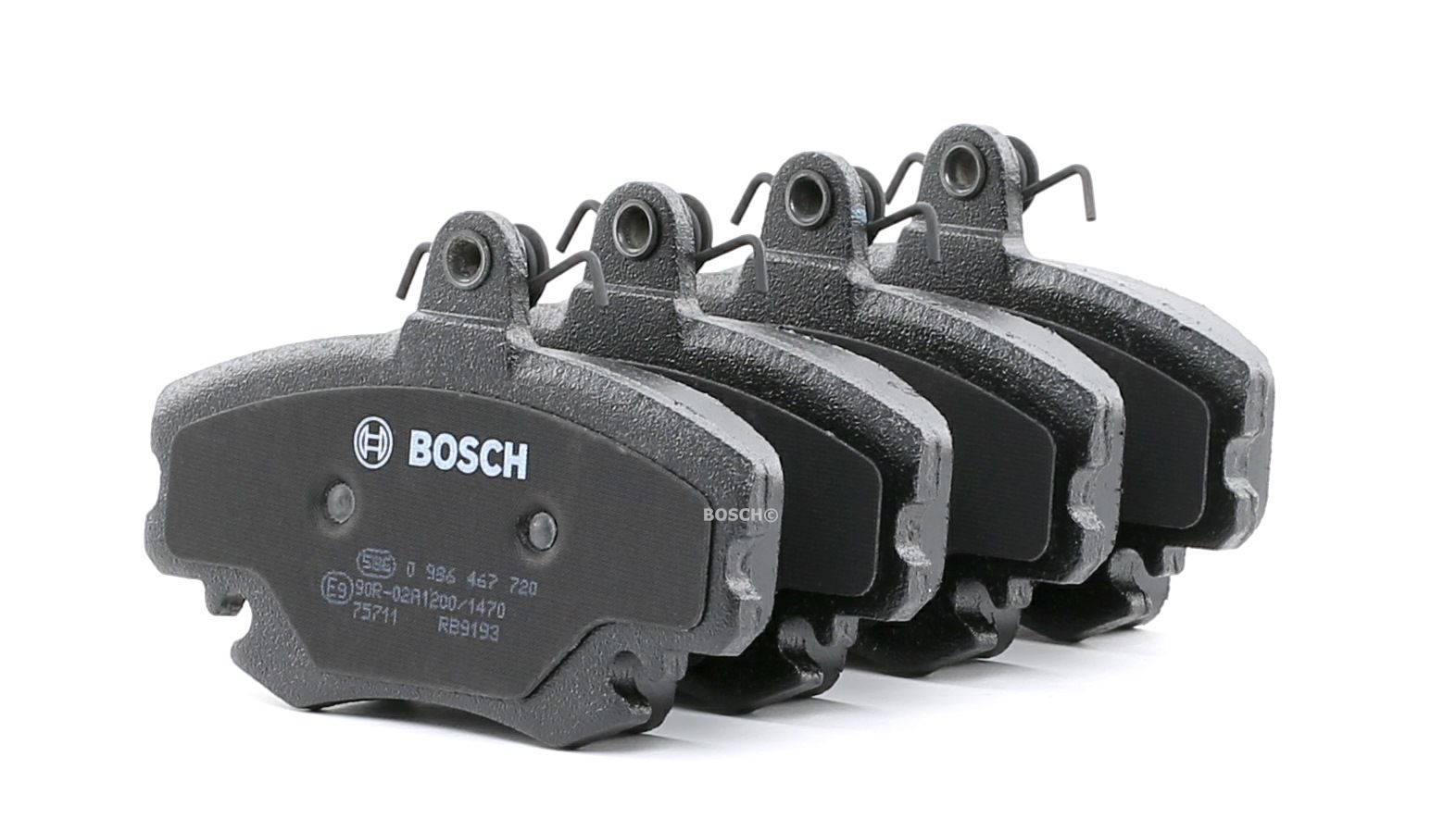 Compre BOSCH Pastilhas de travão Produto No.: 0 986 467 720 a preços baixos de 19,00 €