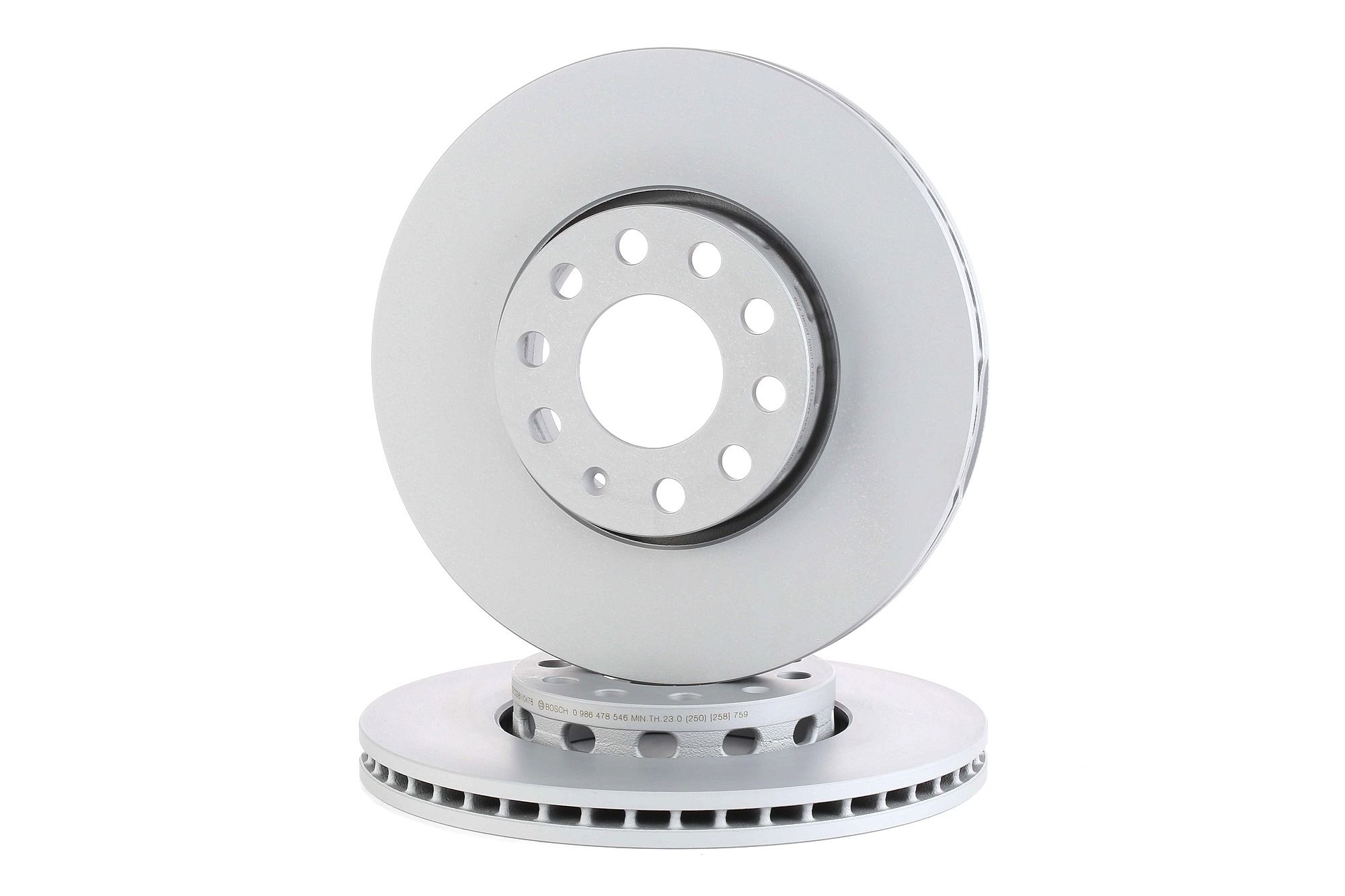 Kjøp BOSCH Bremseskive Product No .: 0 986 478 546 for den lave prisen av 506,41 kr