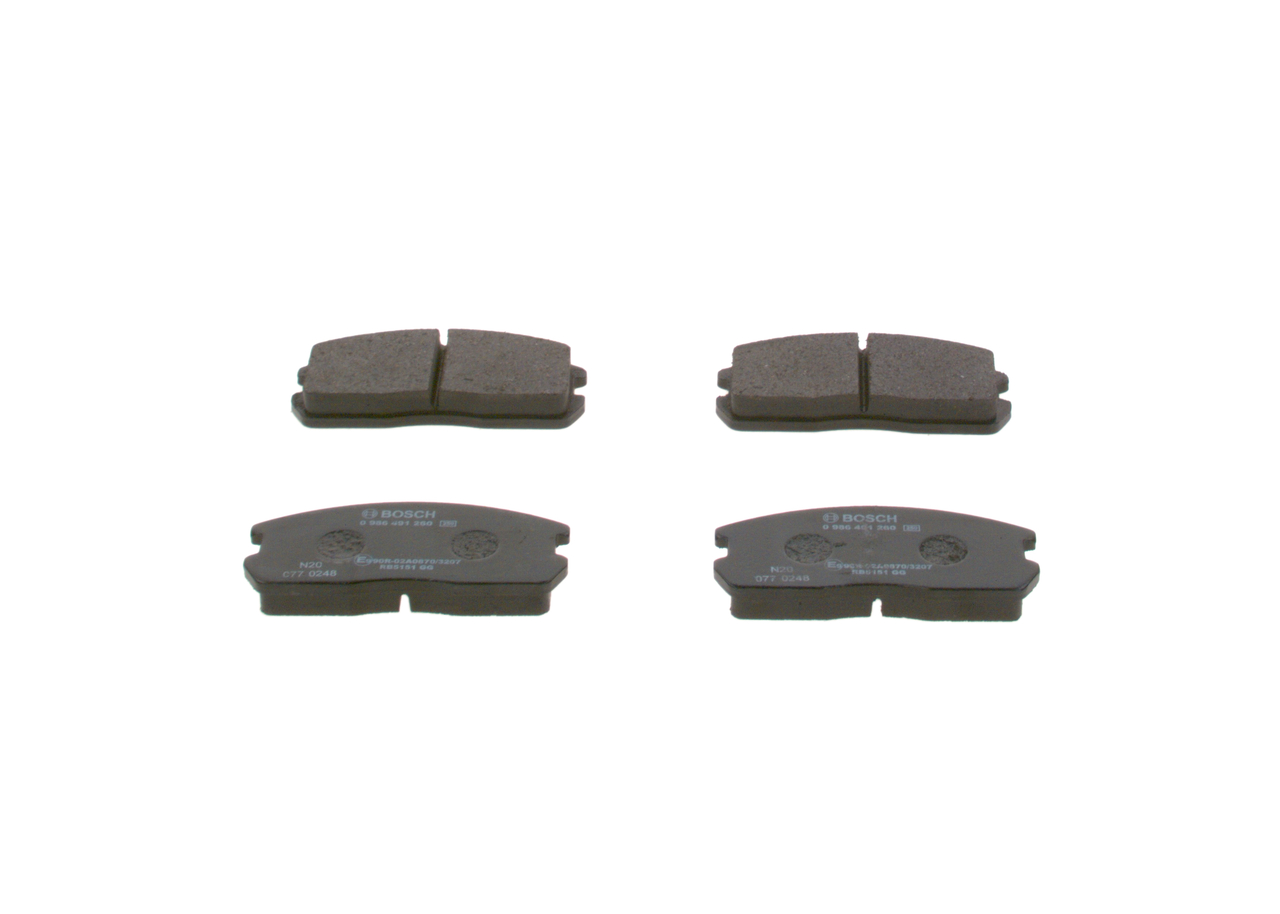 Plaquettes de frein Lancer III 1990 0986491260 BOSCH