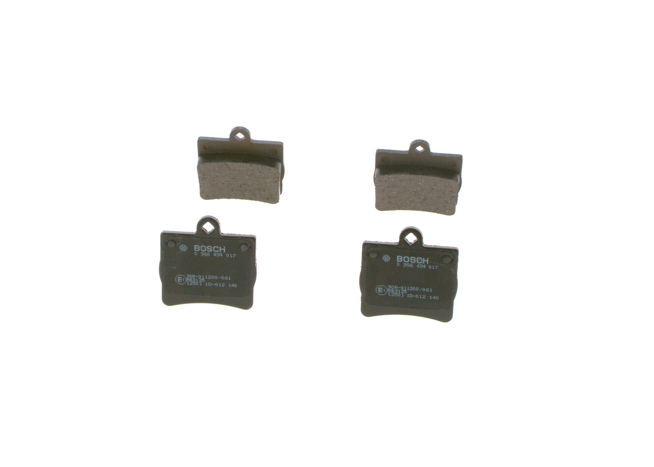 Köp billiga original Bromsbelägg 0 986 494 017 jämförbara med A0024205120 OEM nummer på nätet