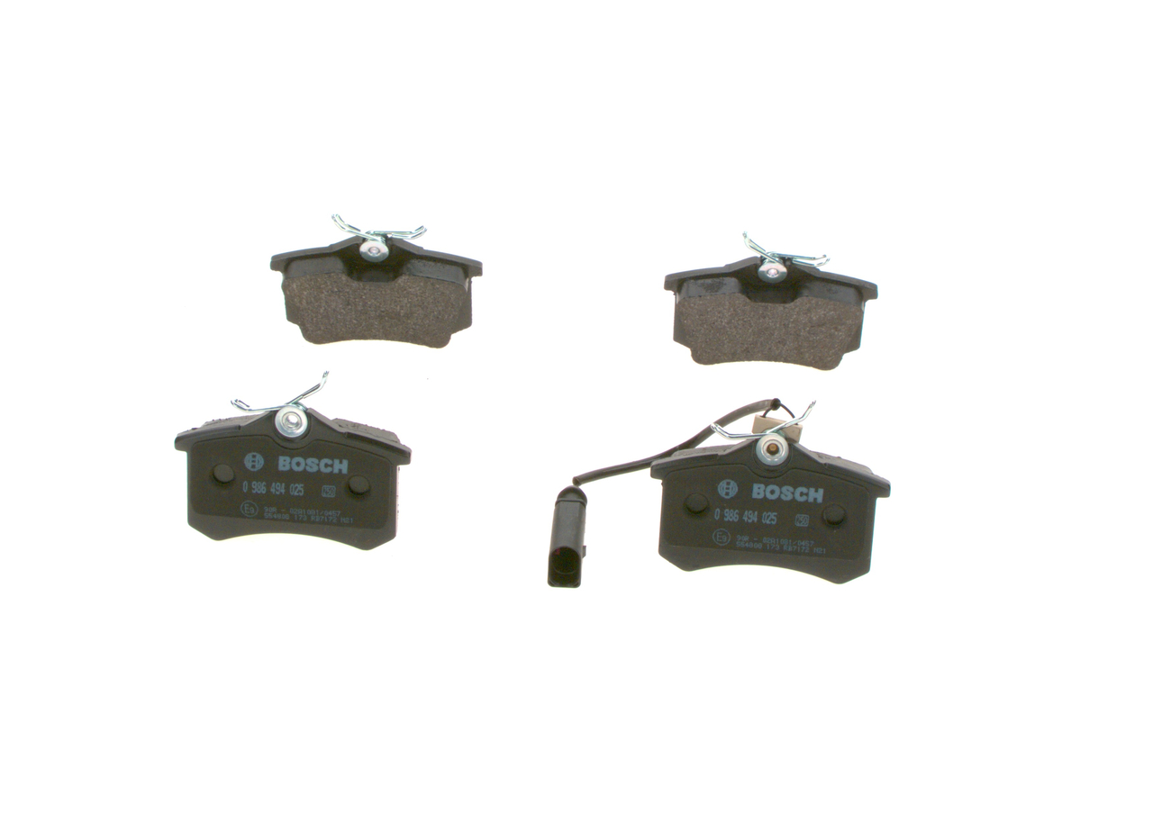 Koop online goedkoop originele Remblokken 0 986 494 025 vergelijkbaar met 7M3698451E OEM-nummers