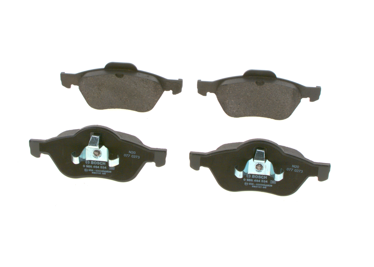 OE Bromsbeläggsats RENAULT WIND 2024 410600012R, 410607690R, 7701206598 från BOSCH