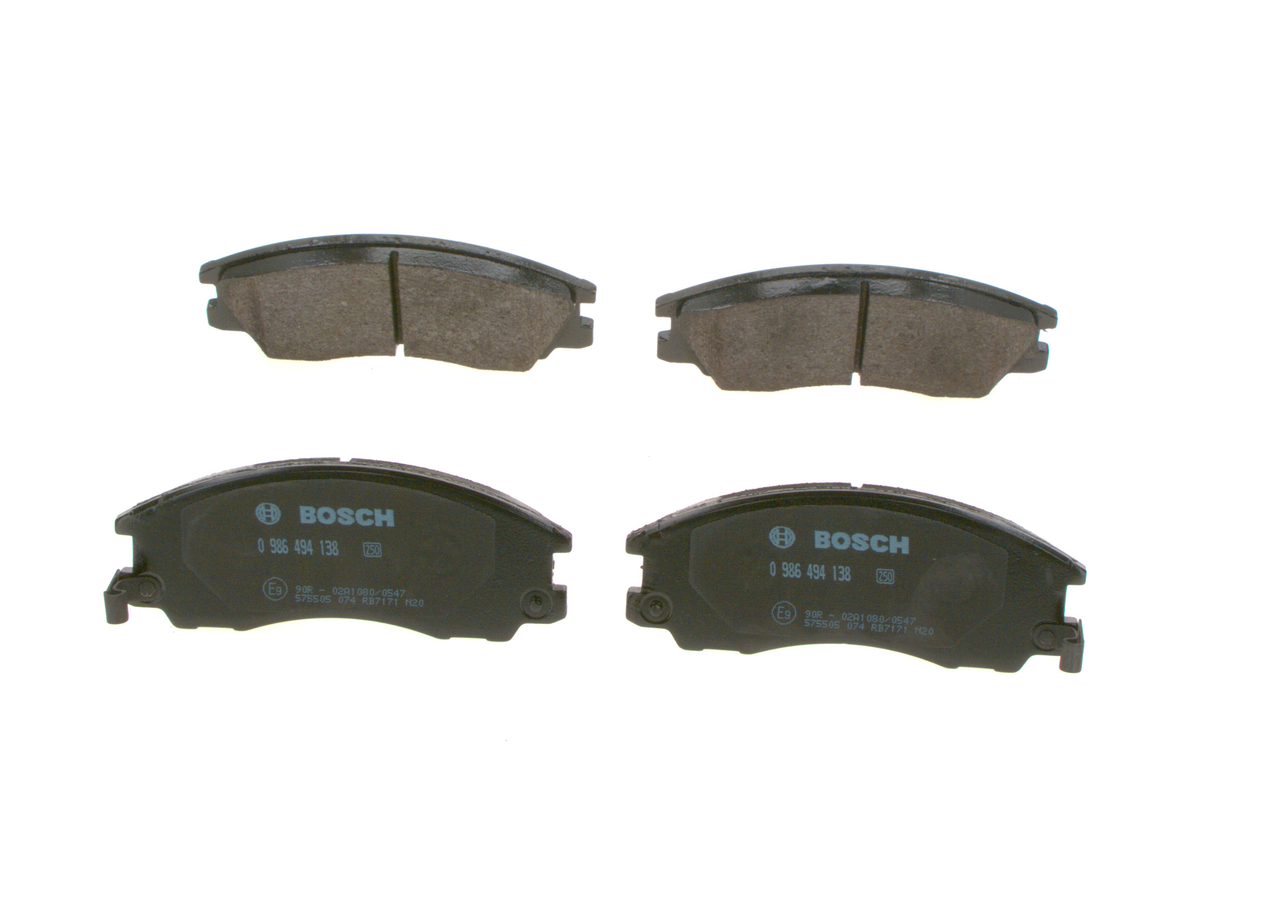 Köp billiga original Bromsbelägg 0 986 494 138 jämförbara med 58101H1A00 OEM nummer på nätet