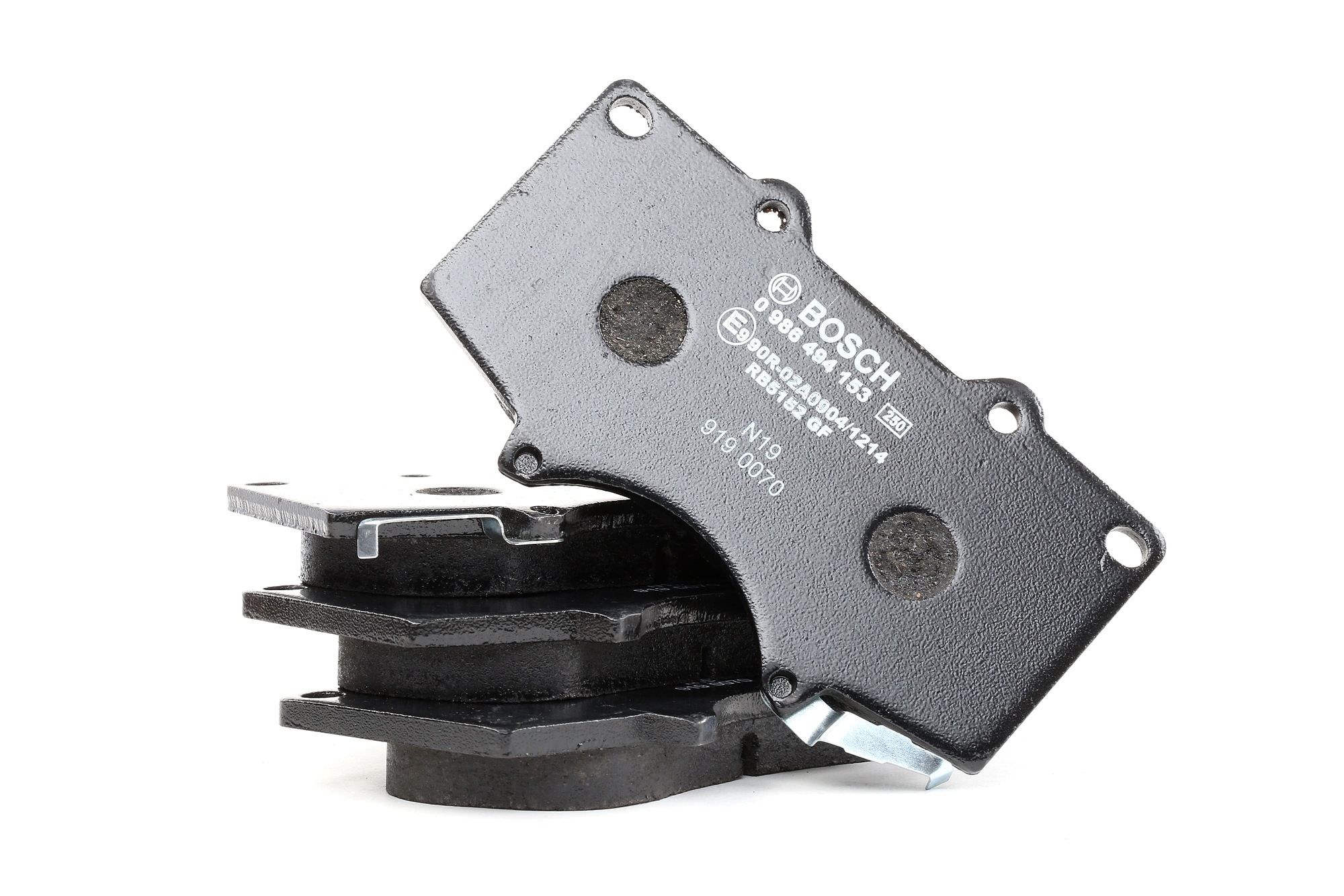 Kjøp BOSCH Bremseklosser Product No .: 0 986 494 153 for den lave prisen av 479,51 kr