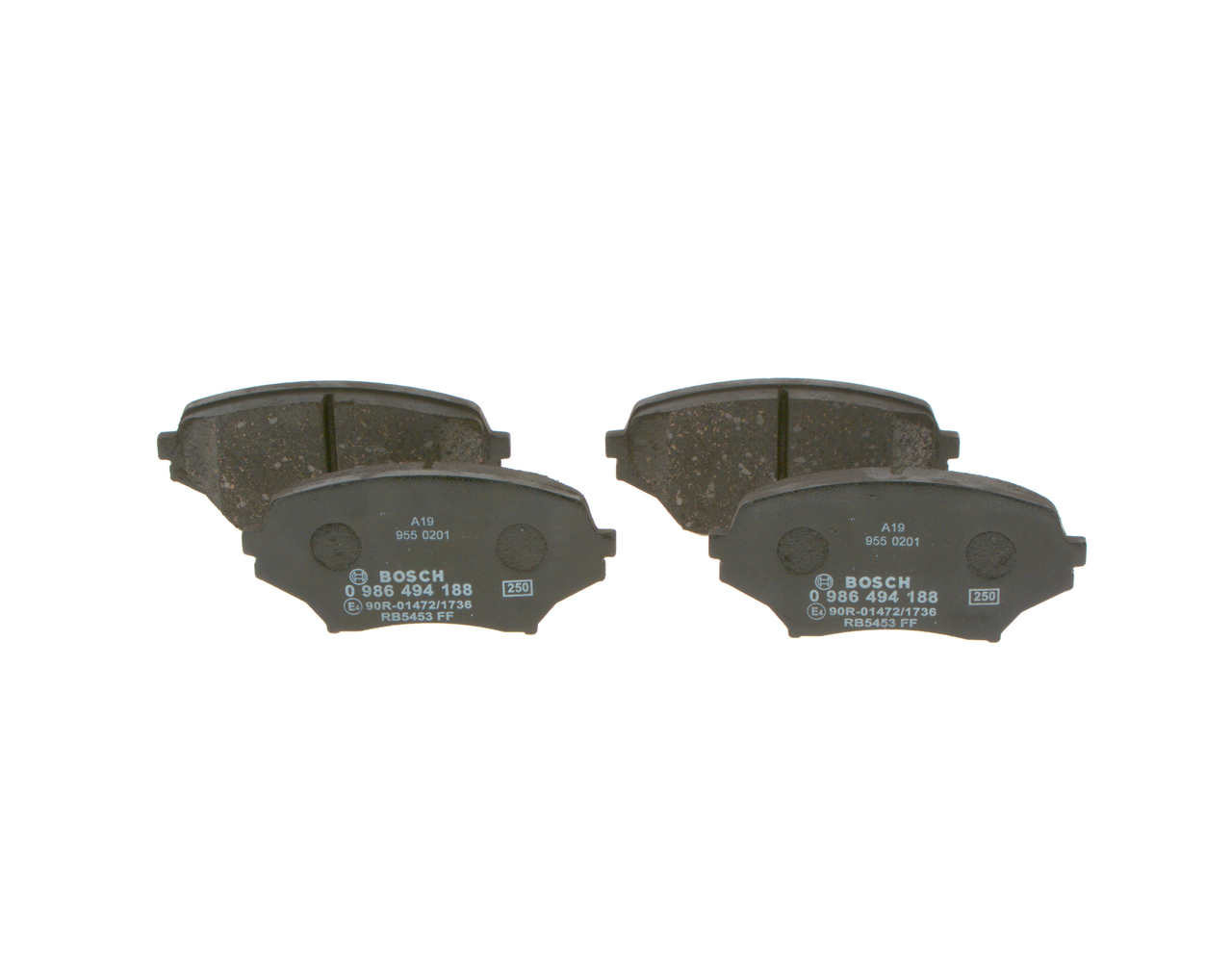 Köp billiga original Bromsbelägg 0 986 494 188 jämförbara med NFY73323ZA OEM nummer på nätet