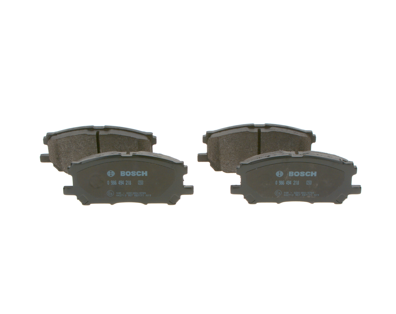 Originale TOYOTA HARRIER Bremsbeläge 044650W070, 0446548080, 0446548100 von BOSCH - Reduzierte Konditionen