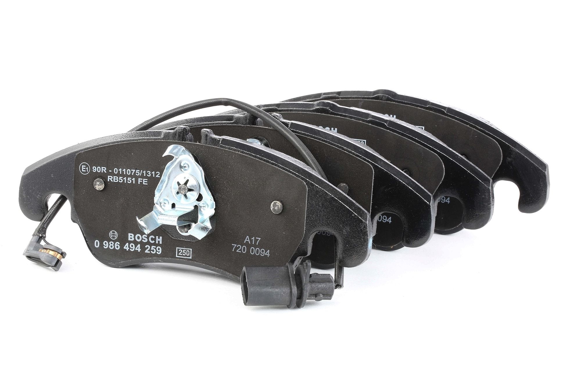 Ostke BOSCH Piduriklotsid Toode nr.: 0 986 494 259 madala hinnaga 63,65 €