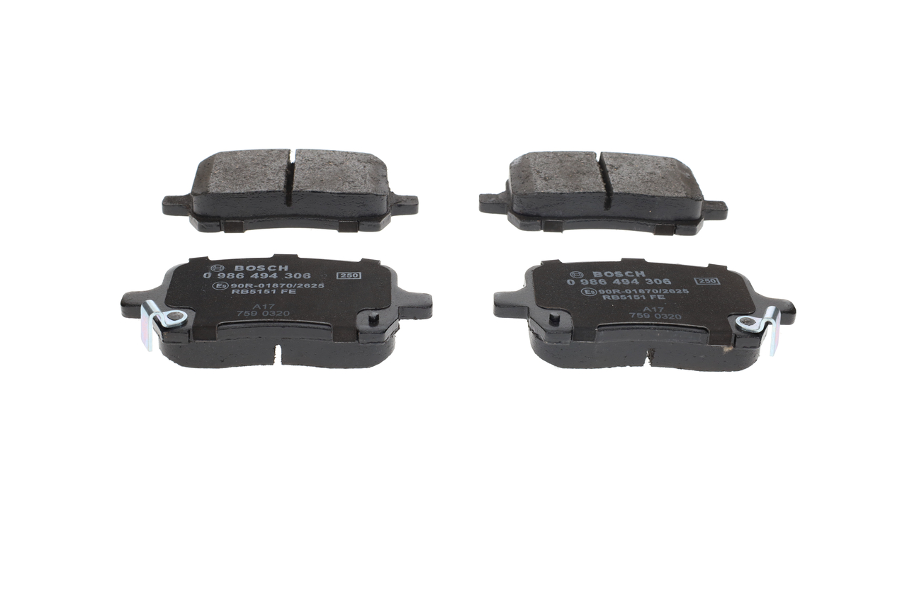 Köp billiga original Bromsbelägg 0 986 494 306 jämförbara med 22705327 OEM nummer på nätet