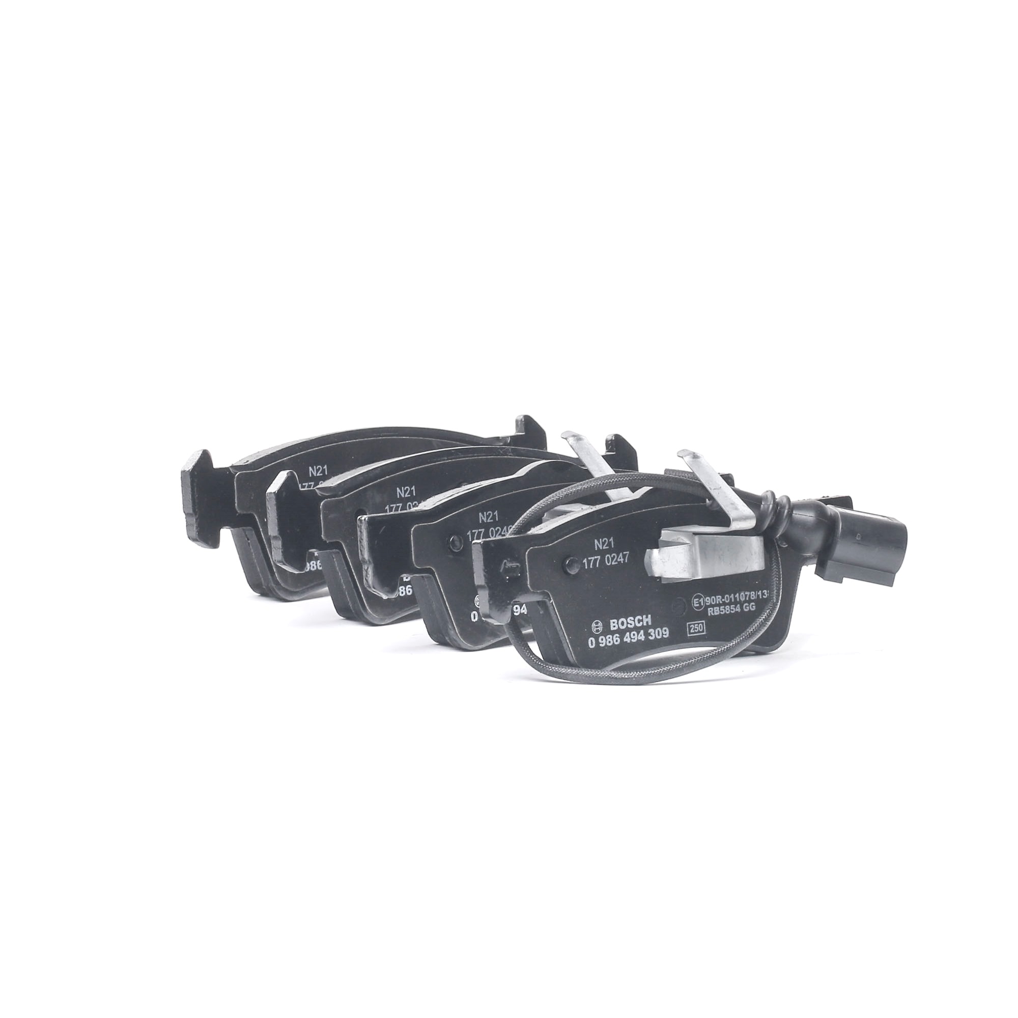 Įsigykite BOSCH Stabdžių kaladėlės Prekės Nr.: 0 986 494 309 už žemiausią 48,55 € kainą