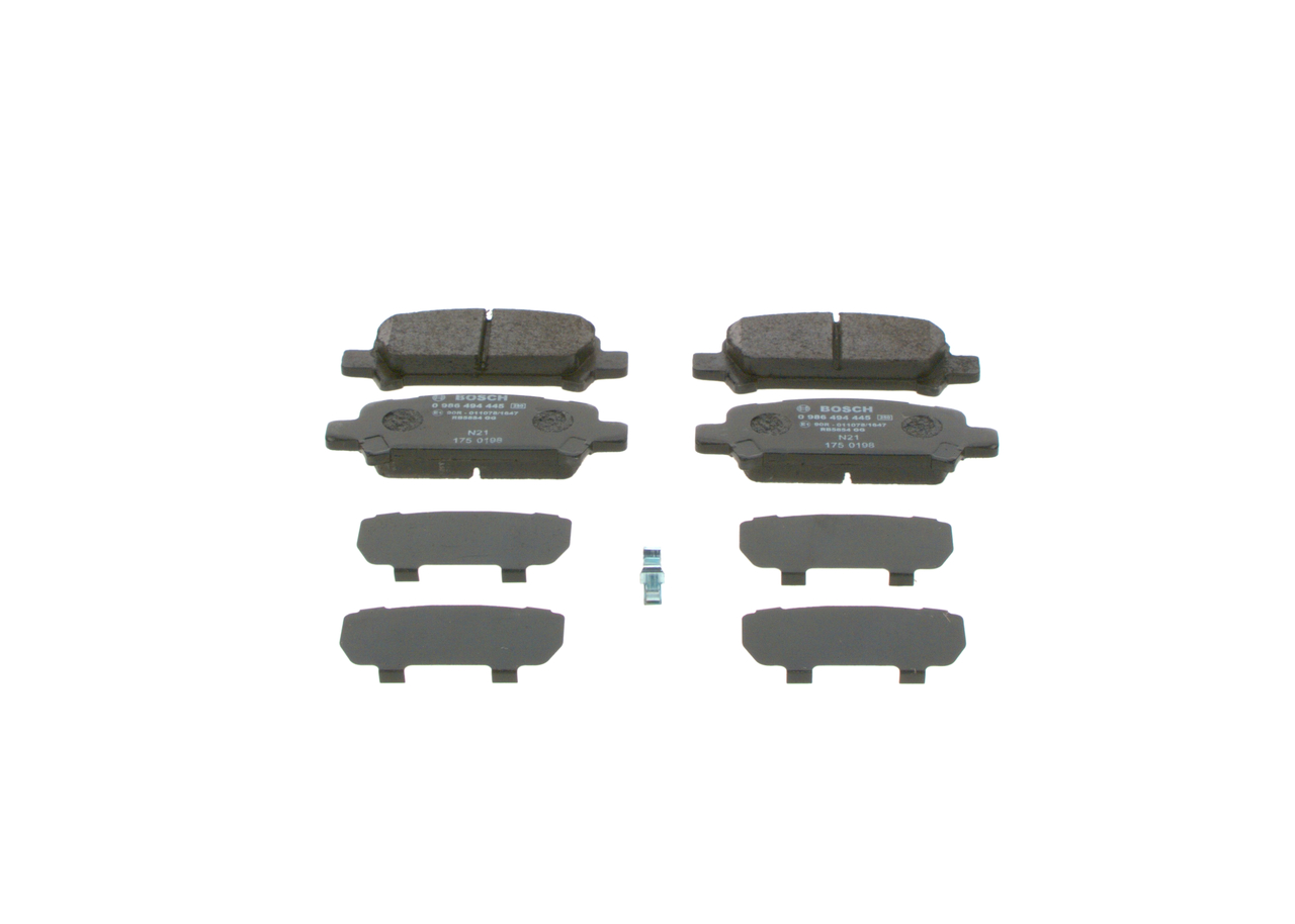 Cumpărați online Plăcuțe de frână 0 986 494 445 original/ă și la un preț mic, compatibil/ă cu nr. OEM 26696FC002