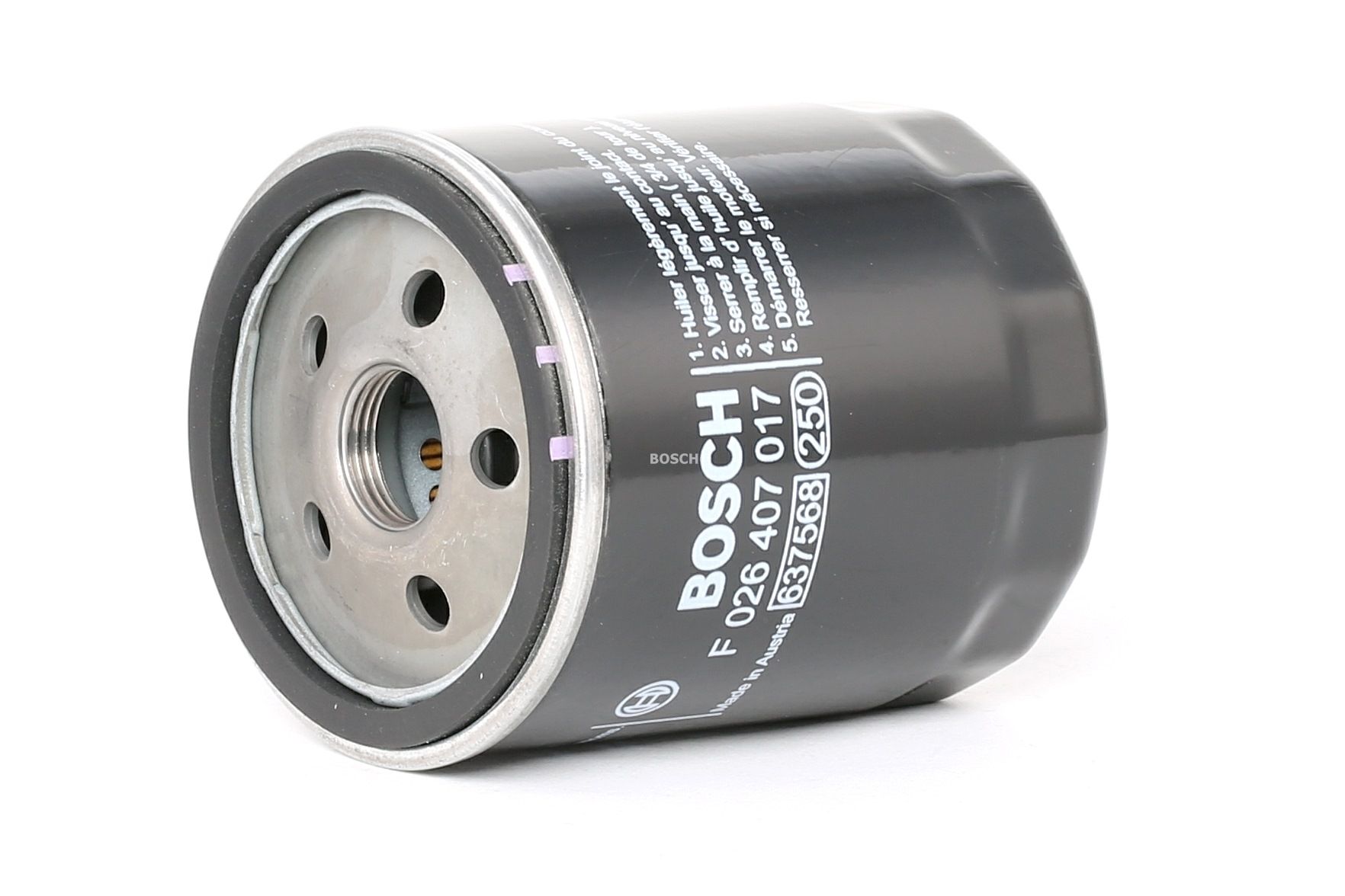 Köp BOSCH Oljefilter Produktnummer: F 026 407 017 till det förmånliga priset av 134,27 kr