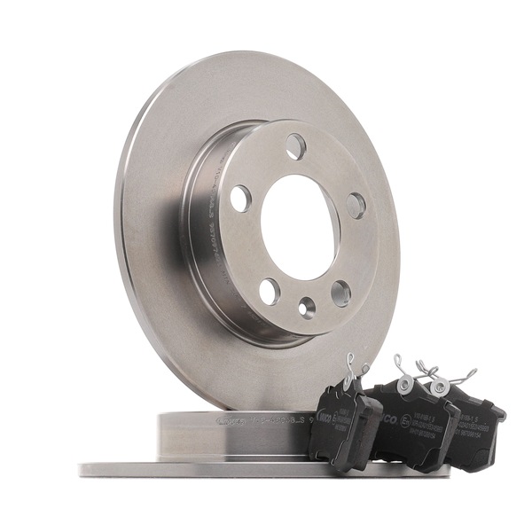 VW Golf 4 2002 Féktárcsa és fékbetét VAICO OEM 1J0615301, 1J0615601, 1J0615601C