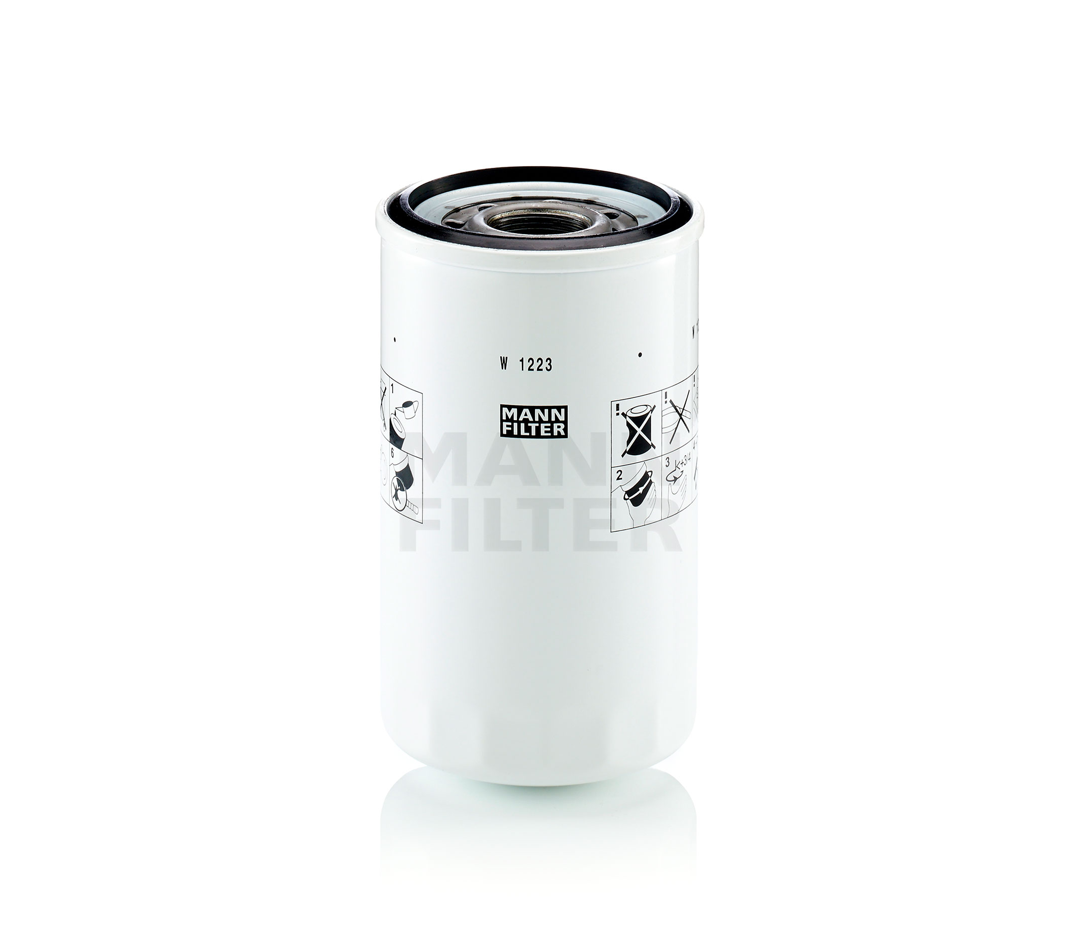 Kupte si MANN-FILTER Olejový filtr Číslo produktu: W 1223 za nízkou cenu 777,02 Kč