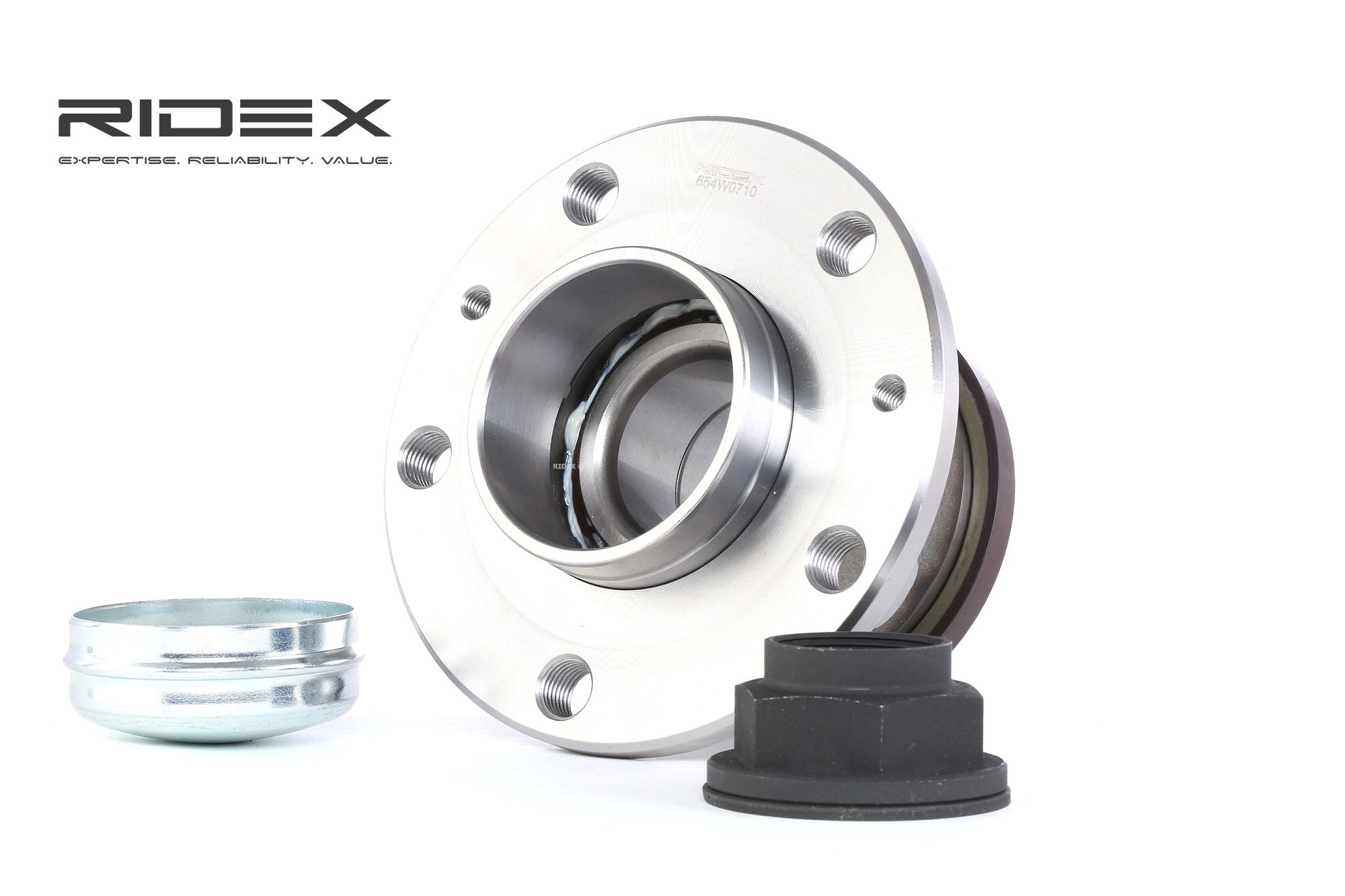 Įsigykite RIDEX Rato guolio komplektas Prekės Nr.: 654W0710 už žemiausią 66,76 € kainą