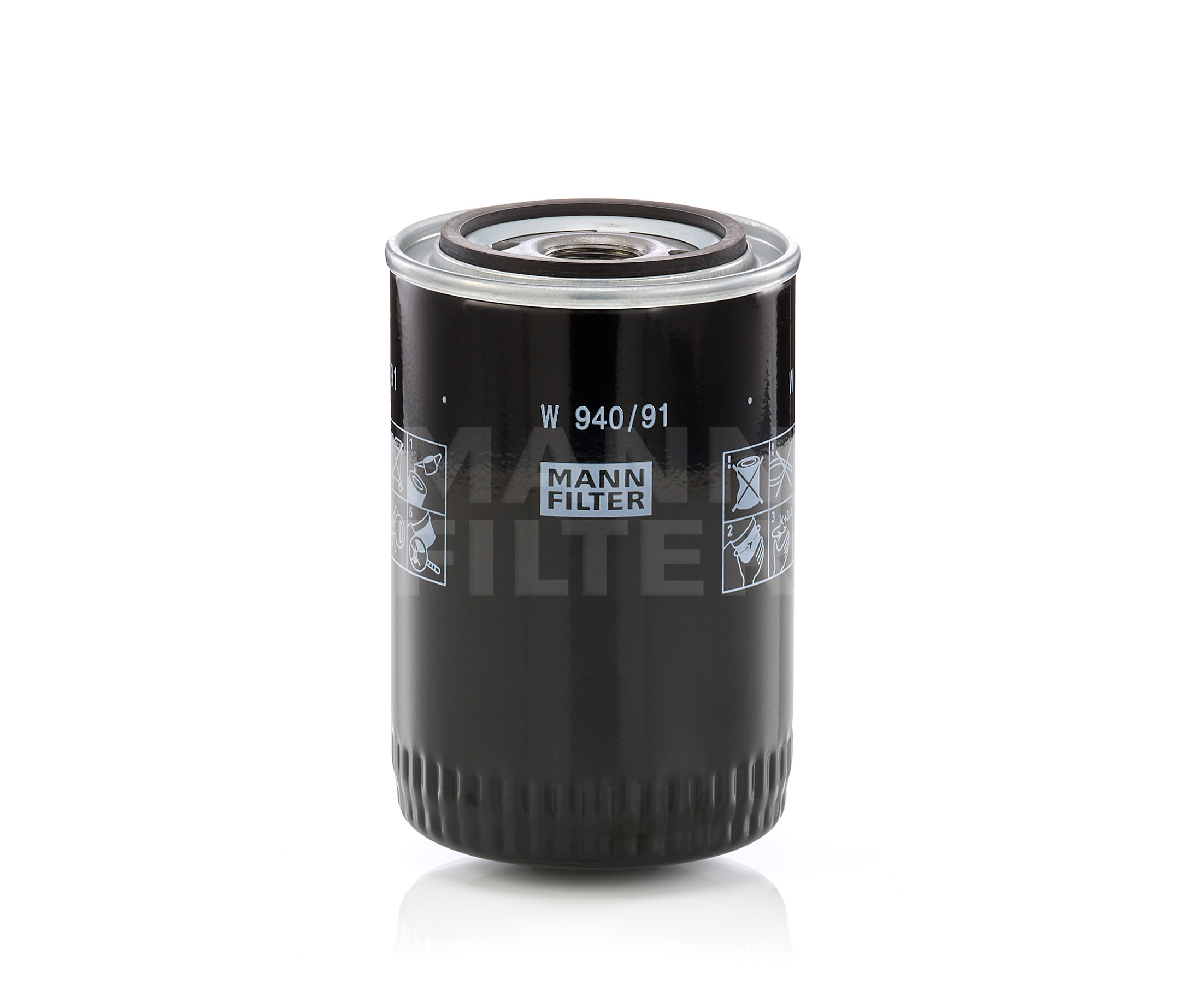 Köp MANN-FILTER Oljefilter Produktnummer: W 940/91 till det förmånliga priset av 210,92 kr