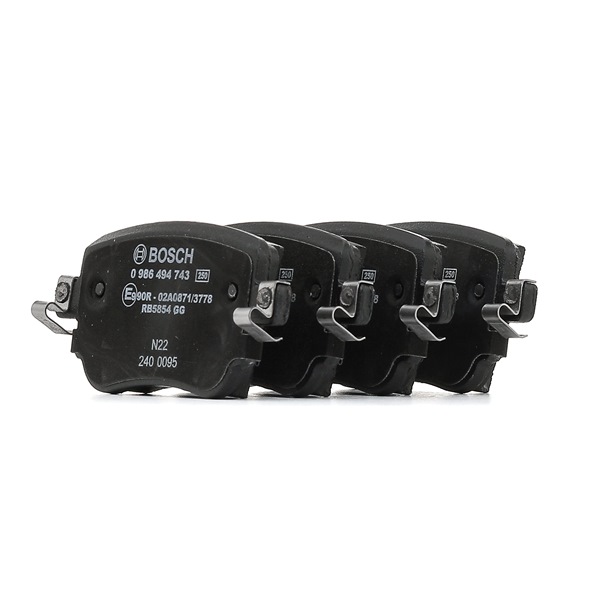 Iegādājieties lēti oriģinālo Bremžu kluči 0 986 494 743 comparable with 7N0698451C OEM numbers online