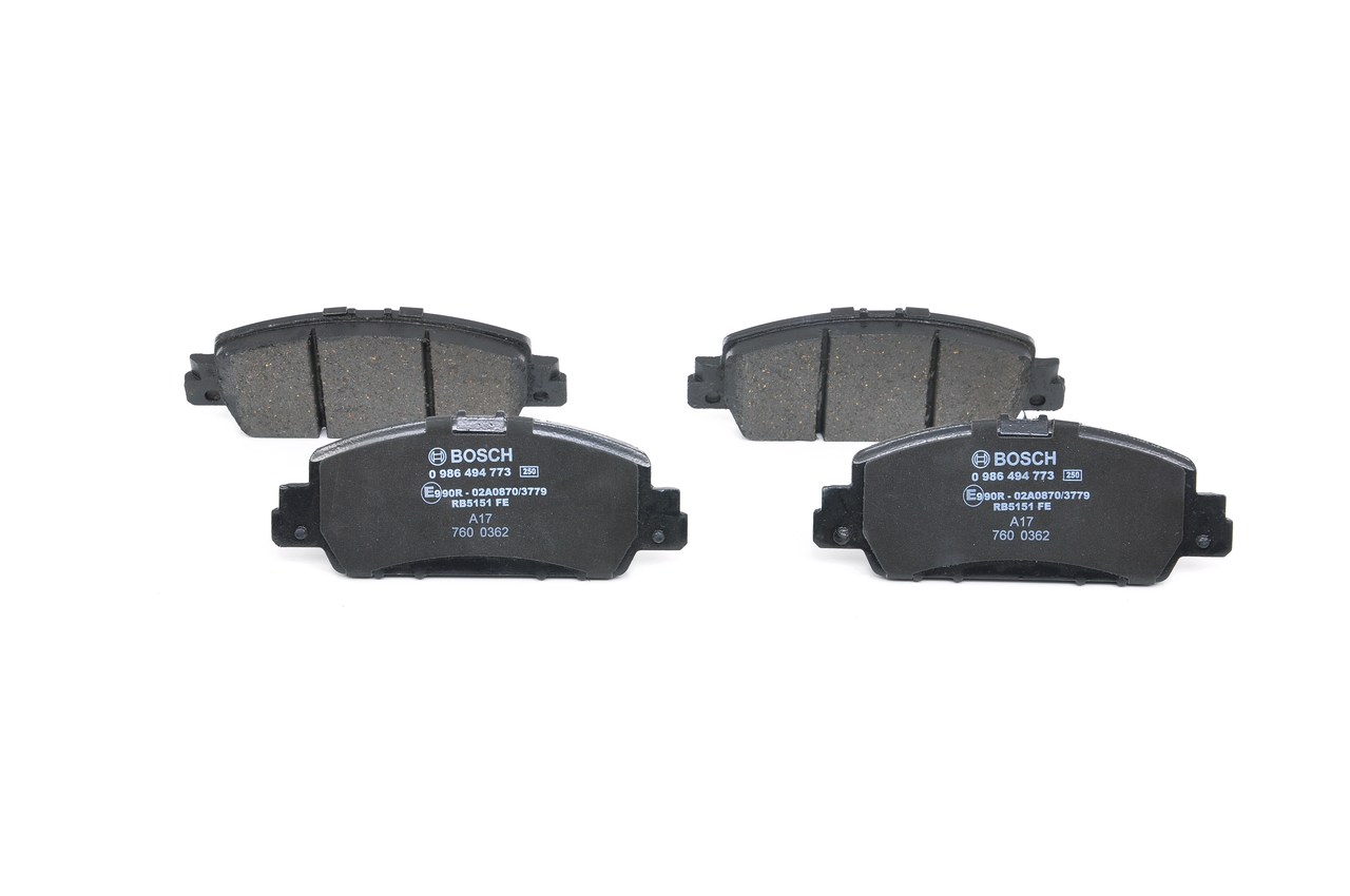 OEM Set plăcuțe de frână HONDA Vezel III (RV) 2021 45022T2GA00, 45022T2GA01, 45022T2MT00 BOSCH