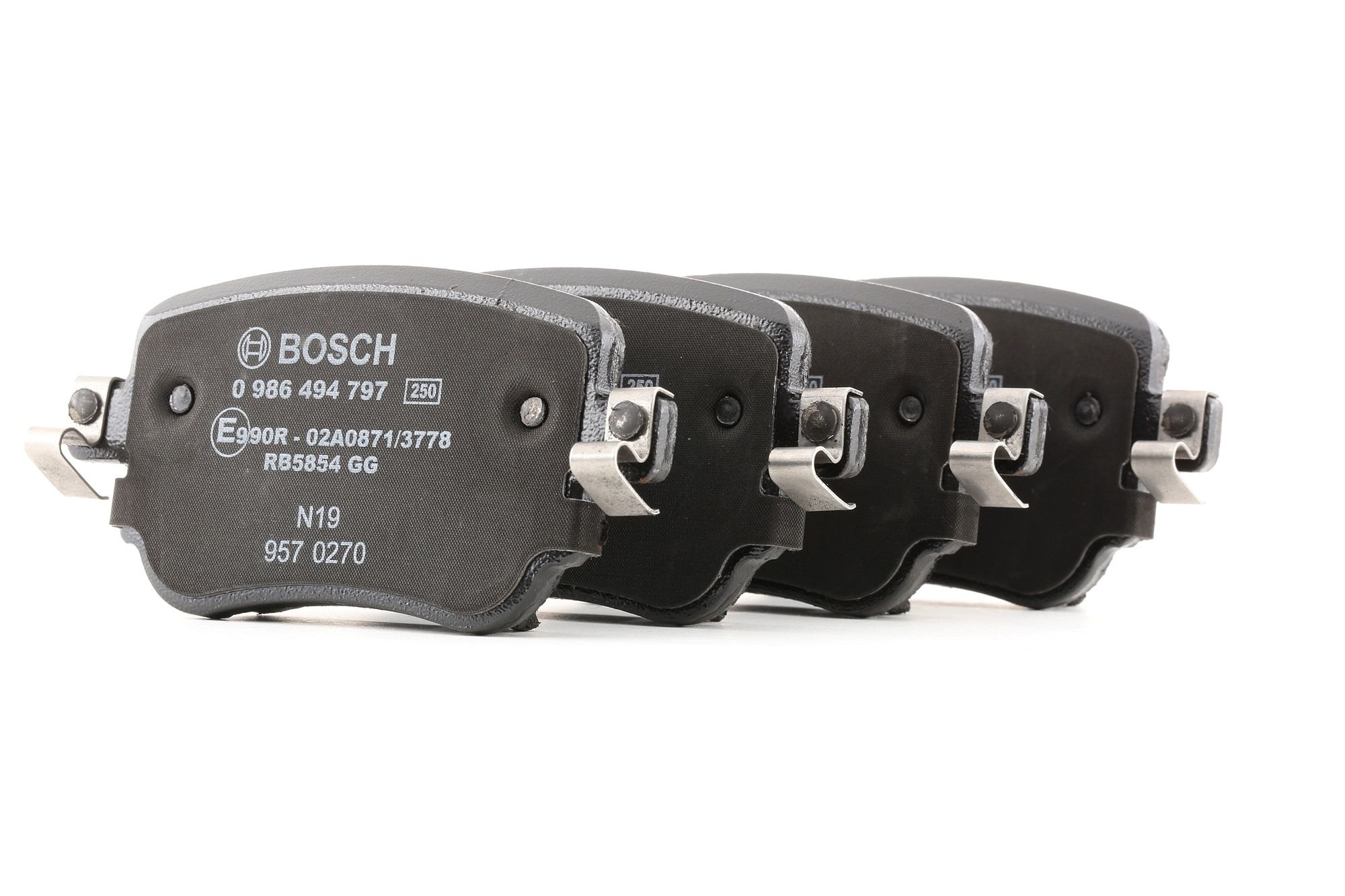Įsigykite BOSCH Stabdžių kaladėlės Prekės Nr.: 0 986 494 797 už žemiausią 32,77 € kainą