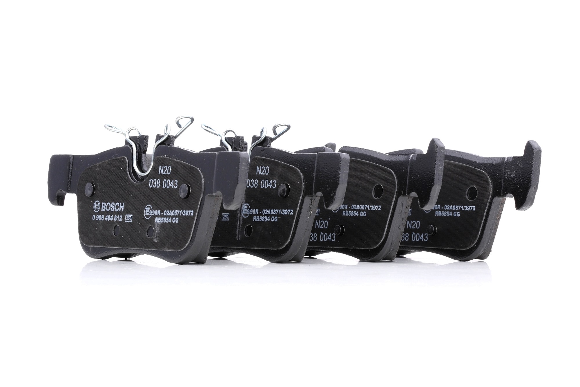 Įsigykite BOSCH Stabdžių kaladėlės Prekės Nr.: 0 986 494 812 už žemiausią 36,09 € kainą
