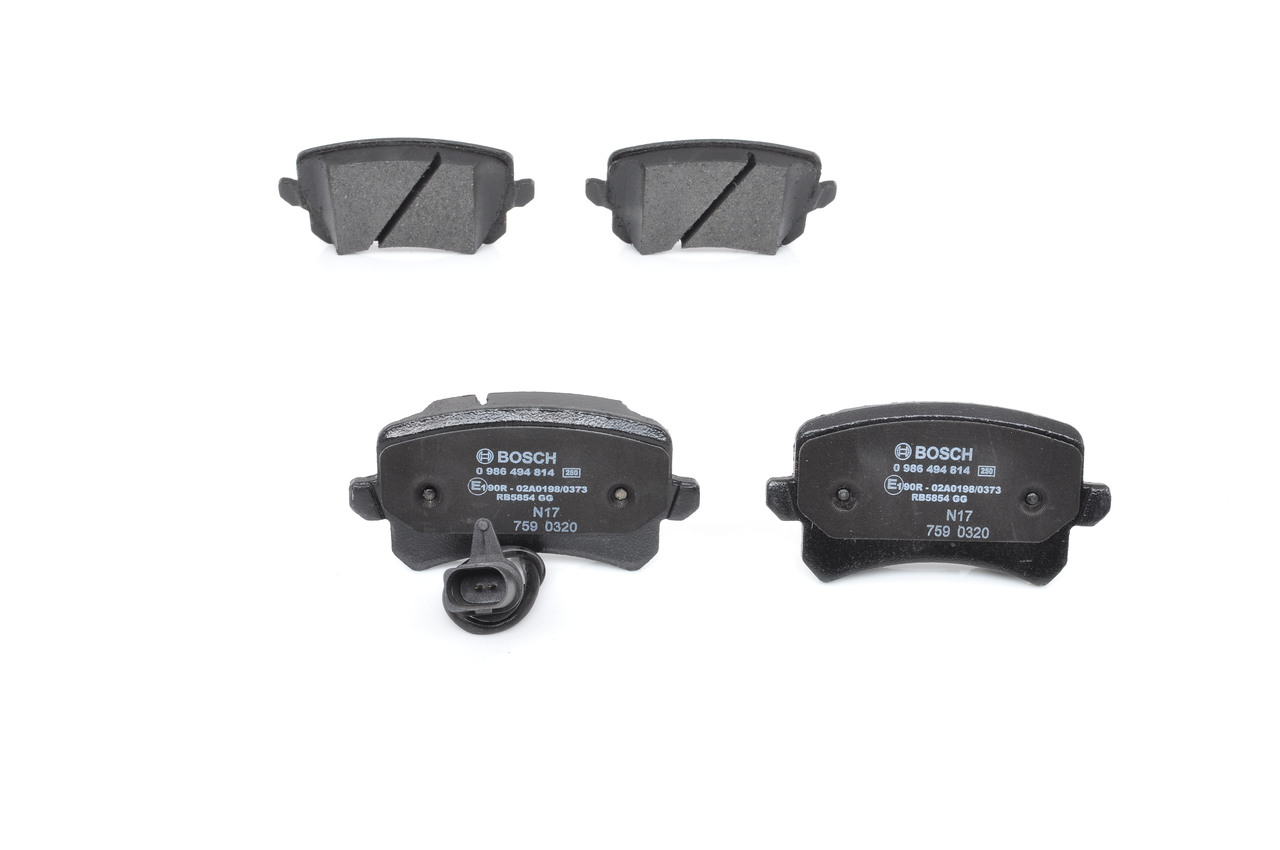 Įsigykite BOSCH Stabdžių kaladėlės Prekės Nr.: 0 986 494 814 už žemiausią 32,35 € kainą
