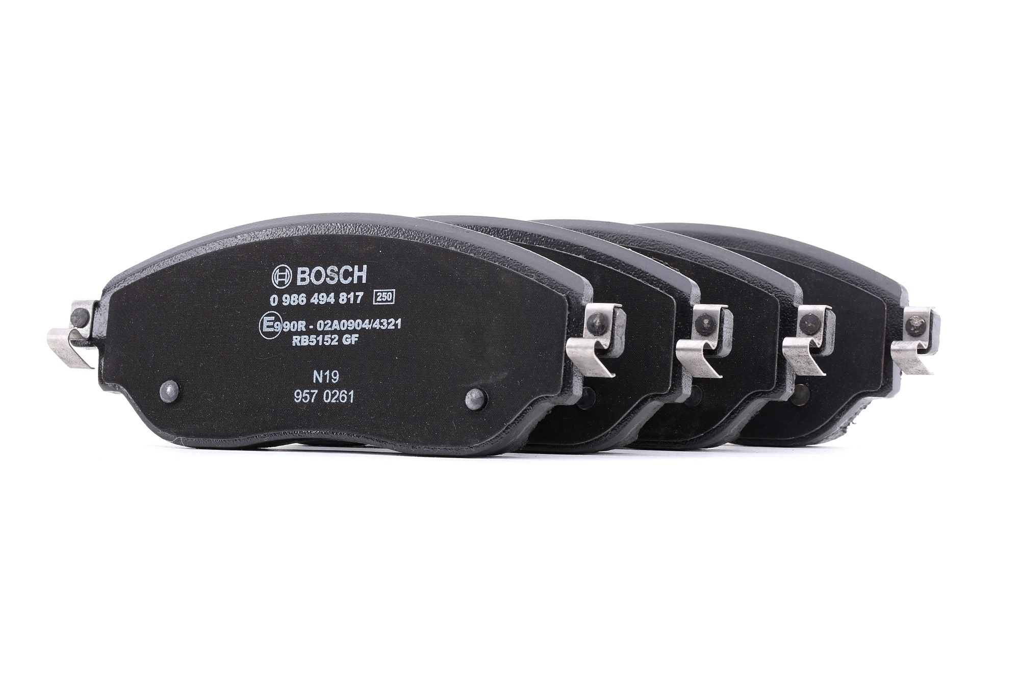 Köp BOSCH Bromsbelägg Produktnummer: 0 986 494 817 till det förmånliga priset av 454,57 kr