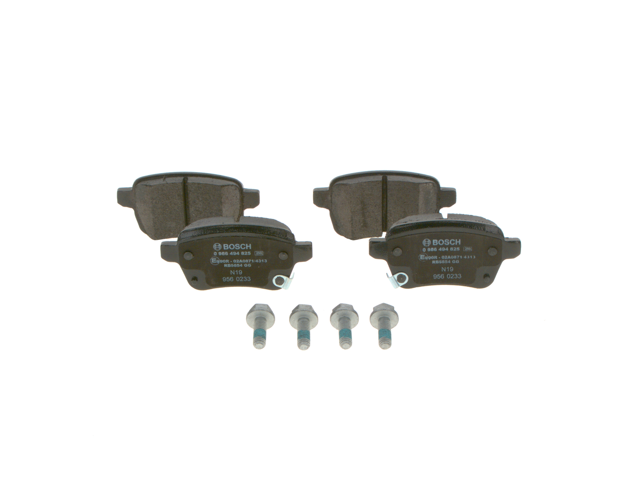 Įsigykite BOSCH Stabdžių kaladėlės Prekės Nr.: 0 986 494 825 už žemiausią 36,42 € kainą