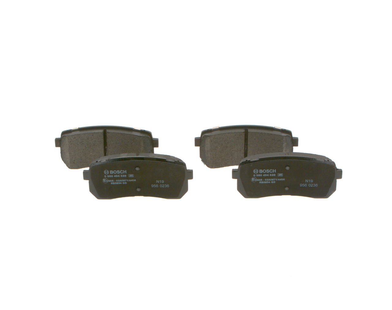Köp billiga original Bromsbelägg 0 986 494 828 jämförbara med 58302C5A70 OEM nummer på nätet