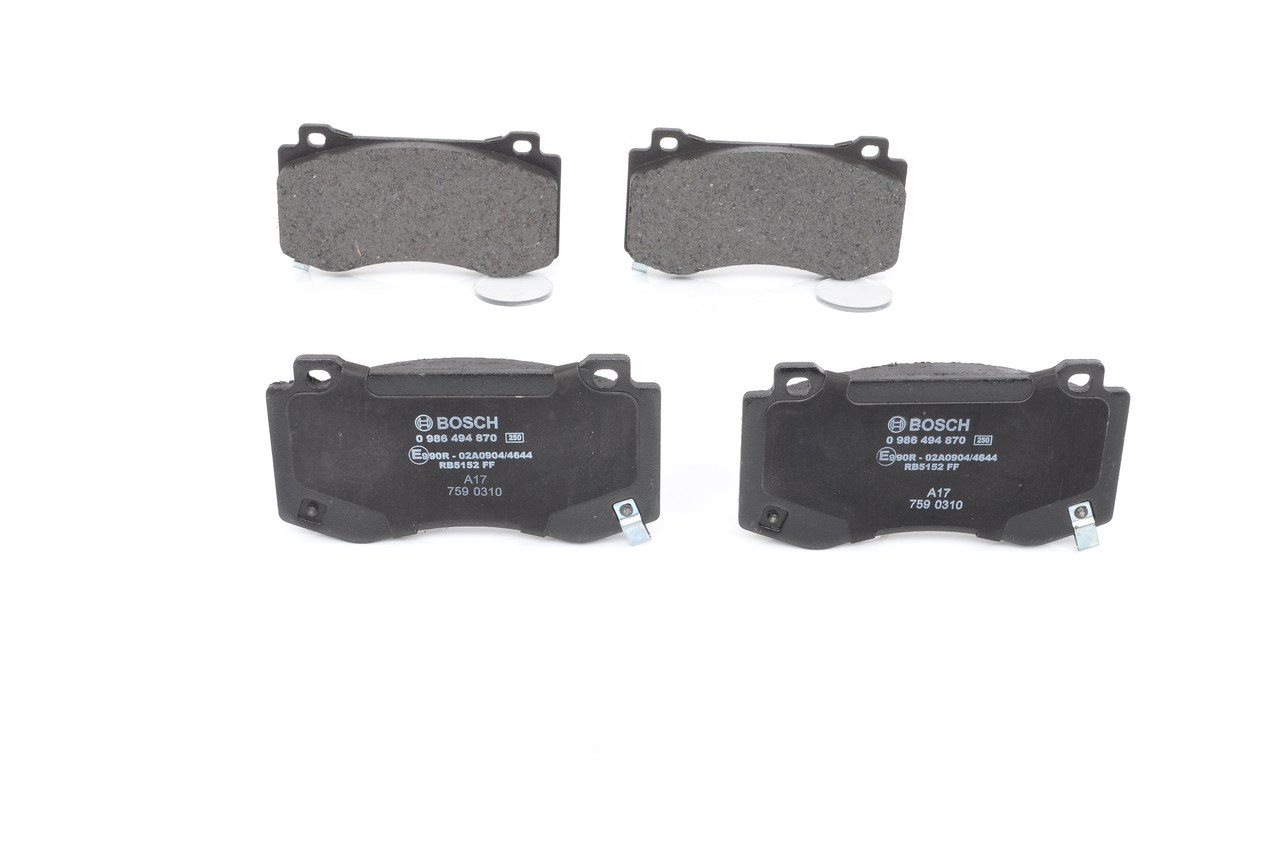 Ostke BOSCH Piduriklotsid Toode nr.: 0 986 494 870 madala hinnaga 54,28 €