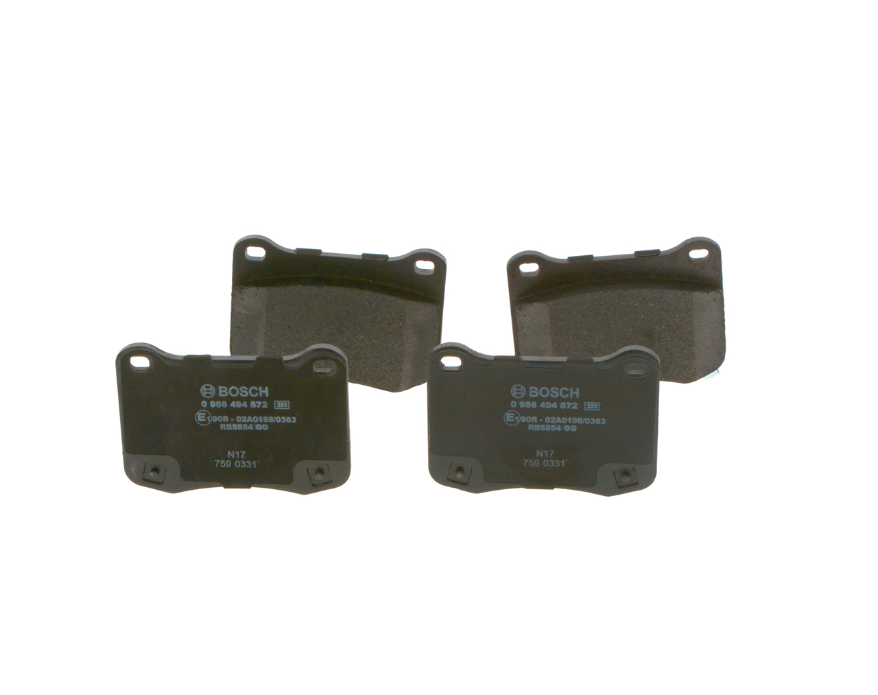 Ostke BOSCH Piduriklotsid Toode nr.: 0 986 494 872 madala hinnaga 32,57 €