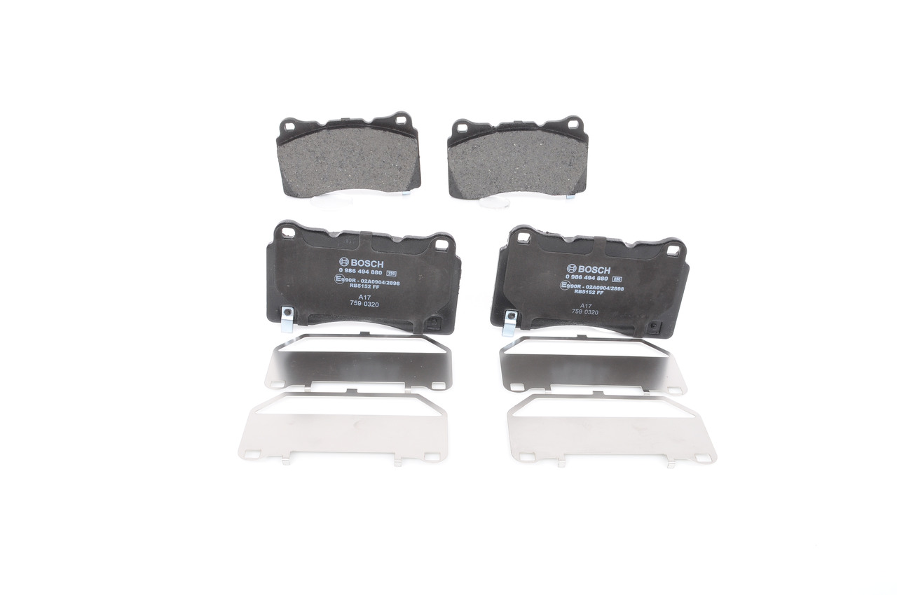 Ostke BOSCH Piduriklotsid Toode nr.: 0 986 494 880 madala hinnaga 49,55 €