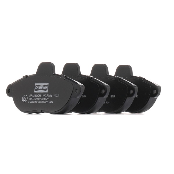 OEM Комплект спирачно феродо, дискови спирачки FIAT 2.0 JTD 109 K.C. дизел 1617250580 от CHAMPION онлайн на супер цени