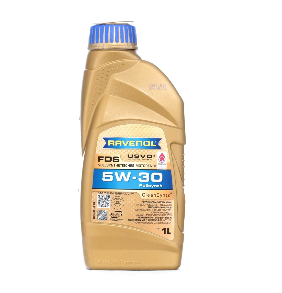 Vásároljon RAVENOL Motorolaj alkatrészt, termékkód: 1111139-001-01-999 alacsony áron: 8373,00 Ft