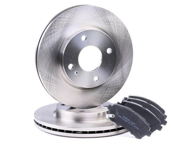 OE MITSUBISHI PAJERO / SHOGUN 2015 Brake discs and pads set 1523795, 1535924, 1546835 from RIDEX